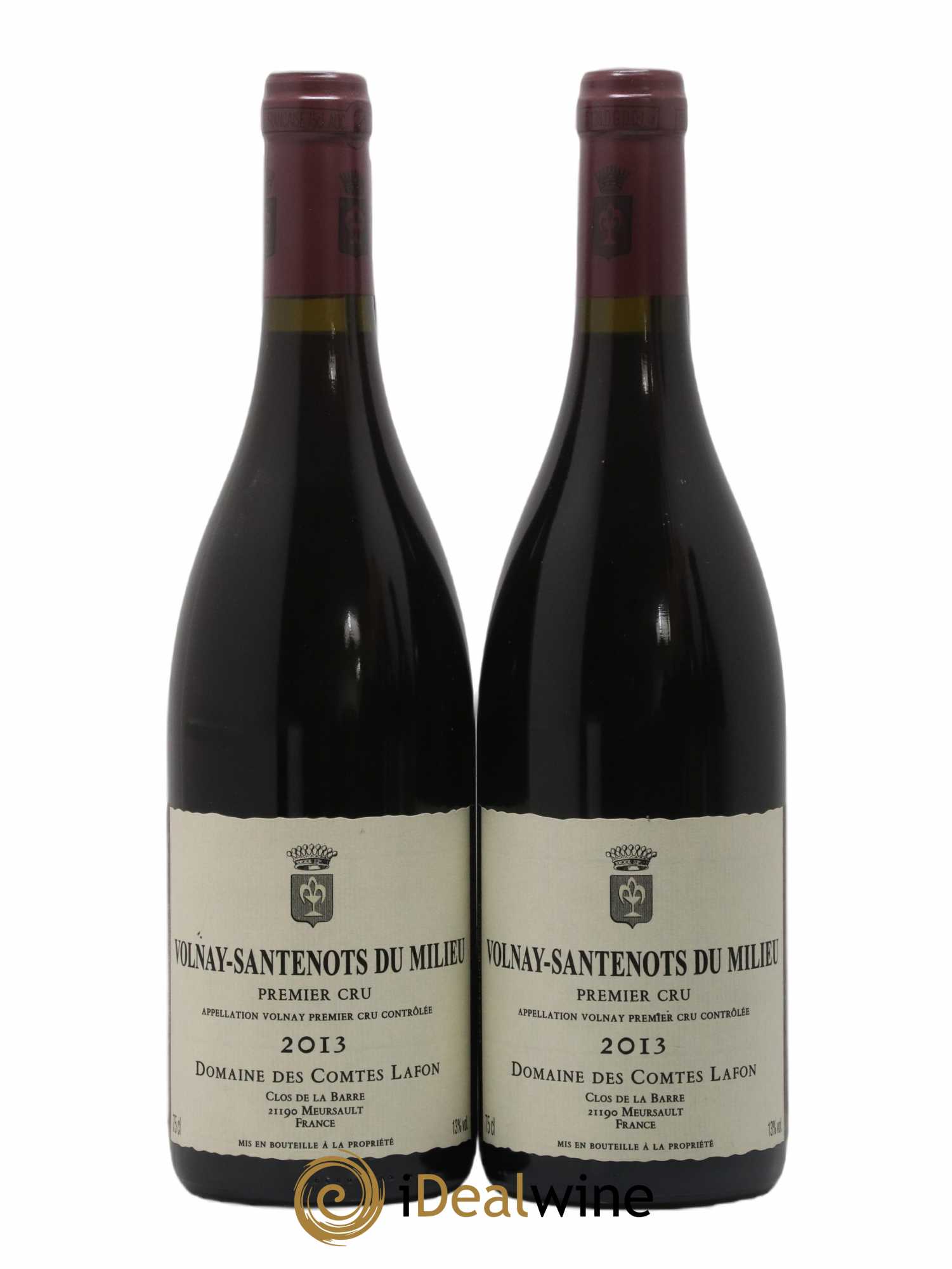 Volnay 1er Cru Santenots du Milieu Comtes Lafon (Domaine des) 2013 - Lot de 2 bouteilles - 0