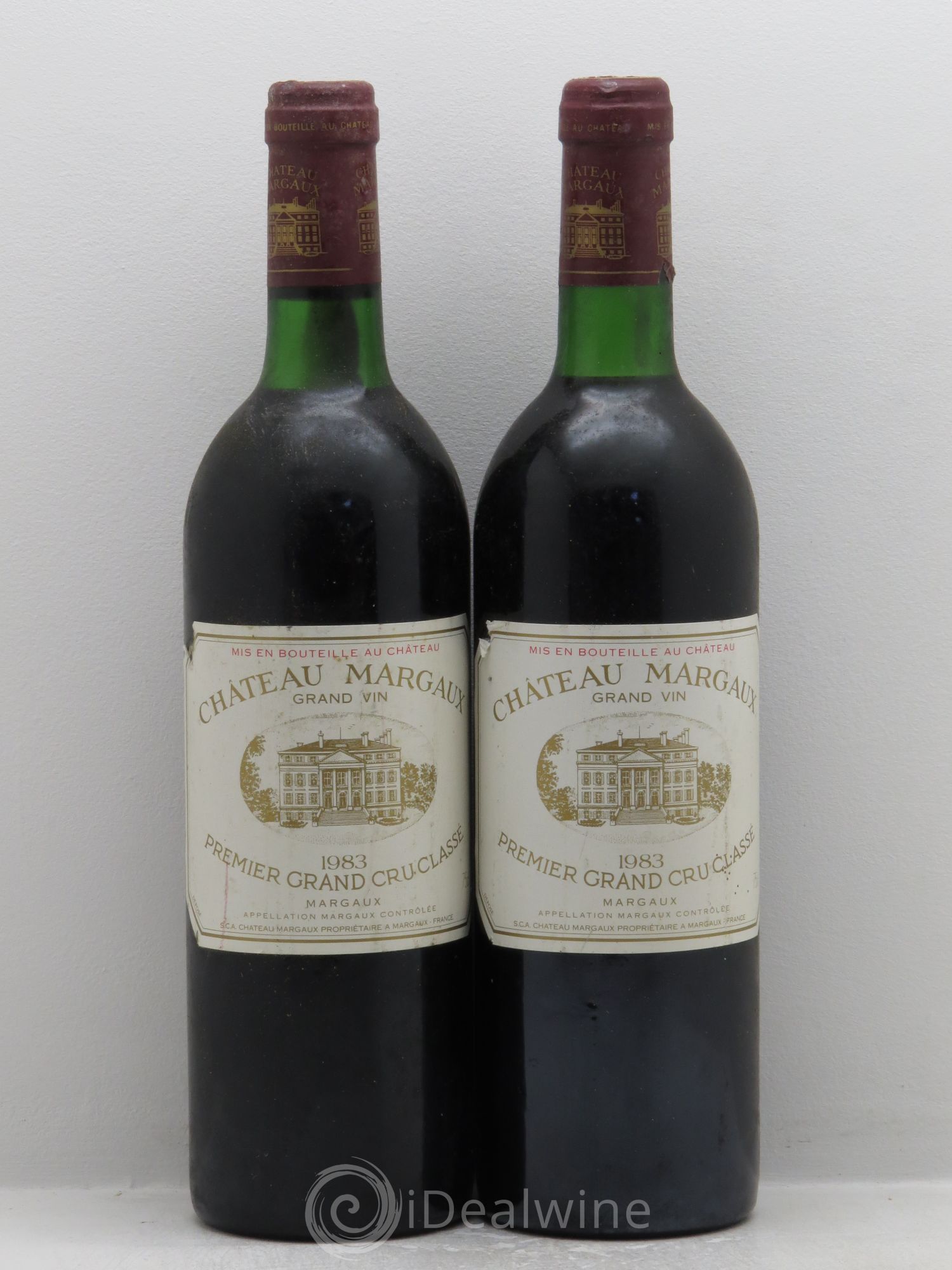 Château Margaux 1er Grand Cru Classé 1983 - Lot de 2 bouteilles - 0