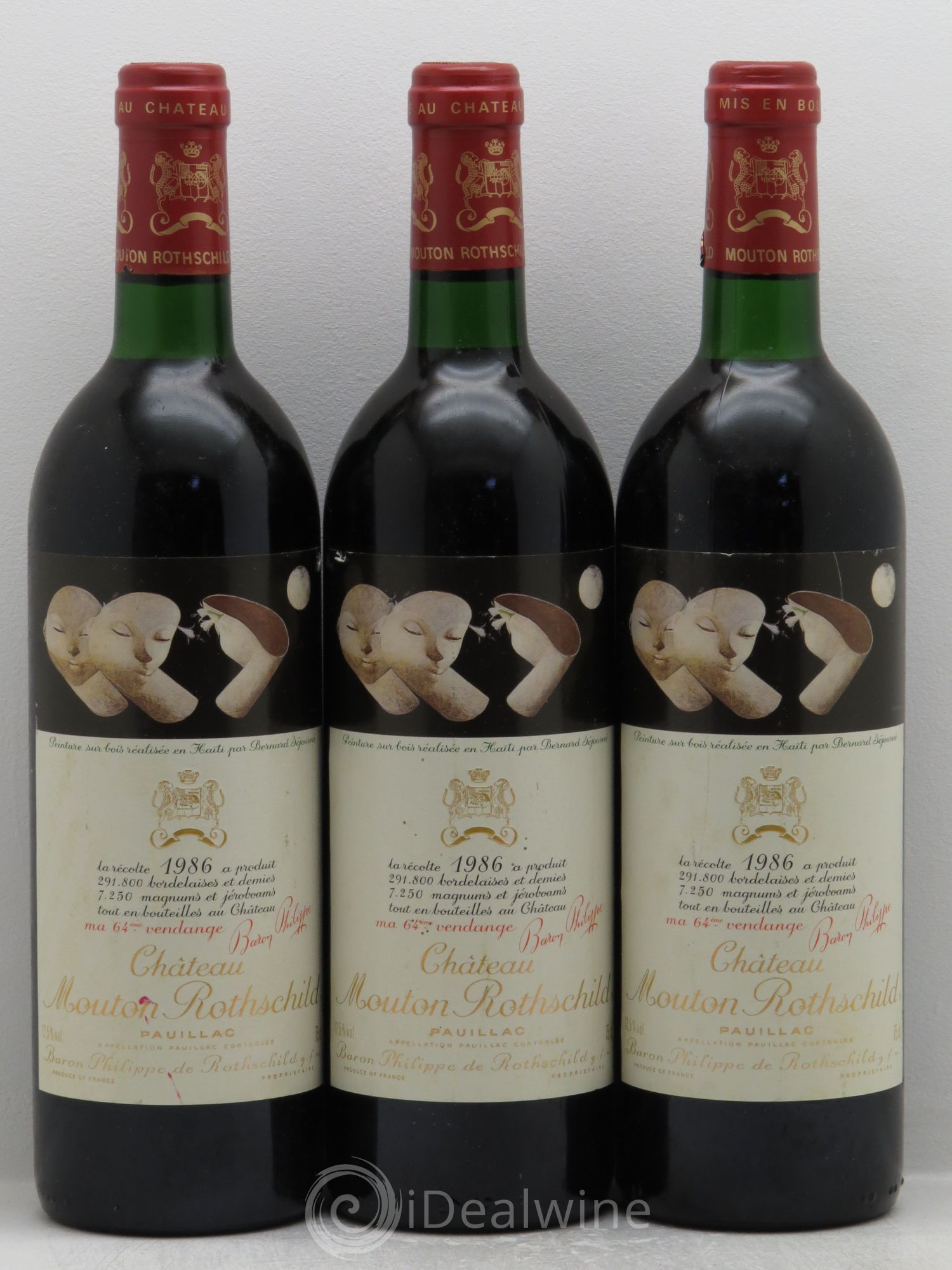 Château Mouton Rothschild 1er Grand Cru Classé 1986 - Lot de 6 bouteilles - 2