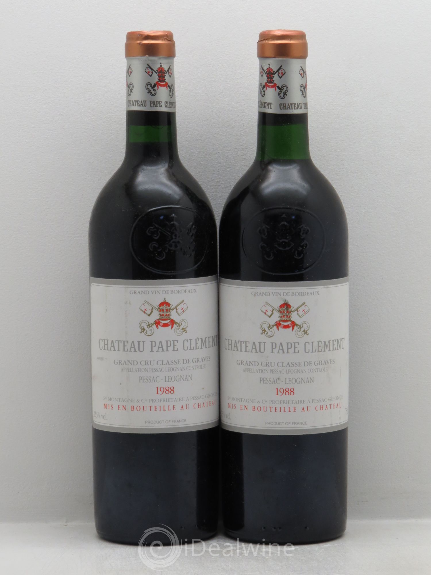 Château Pape Clément Cru Classé de Graves 1988 - Lot de 2 bouteilles - 0