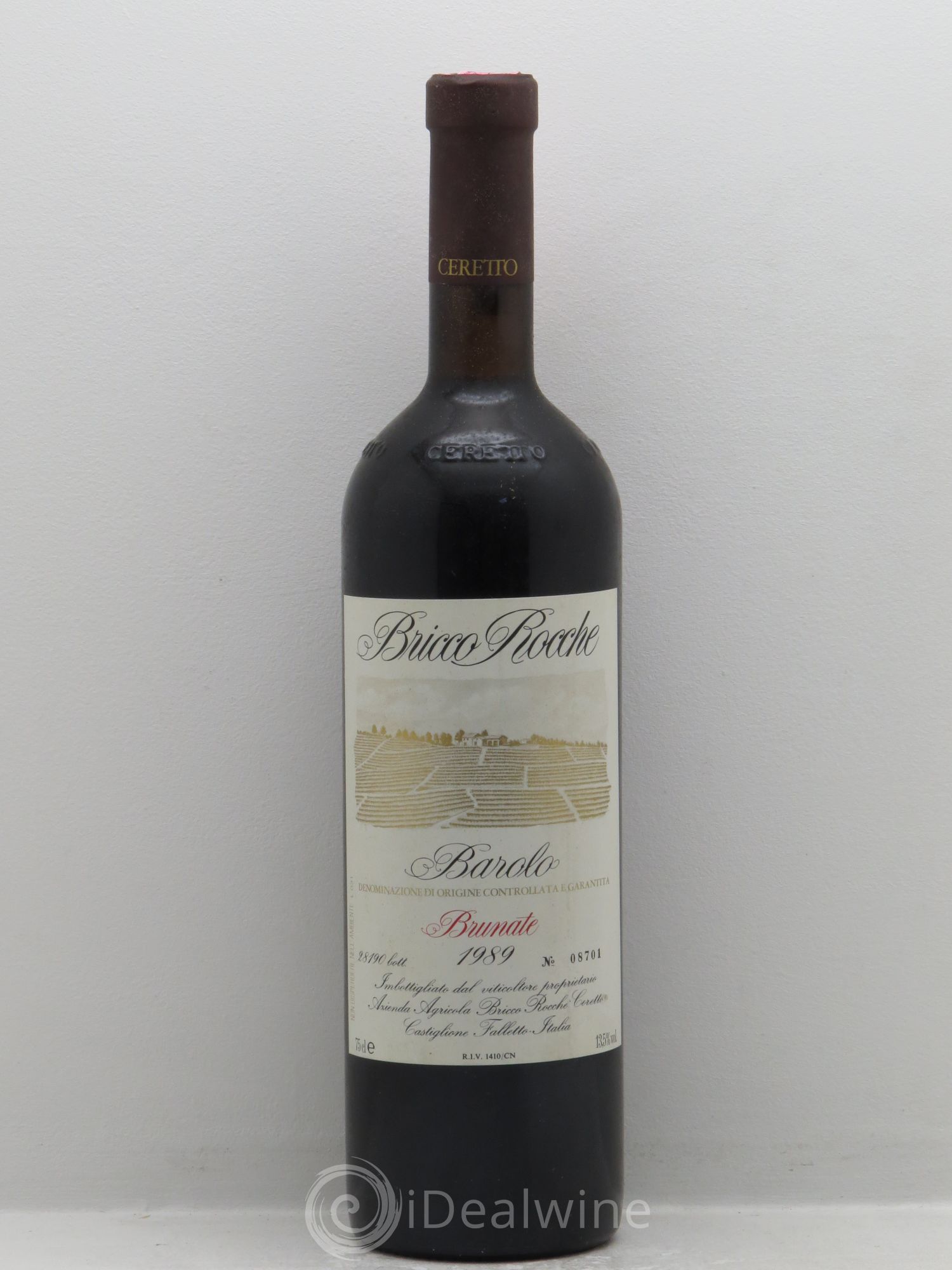 Barolo Bruno Cerretto Barolo Rocche Brunate 1989 - Lot de 6 bouteilles - 0