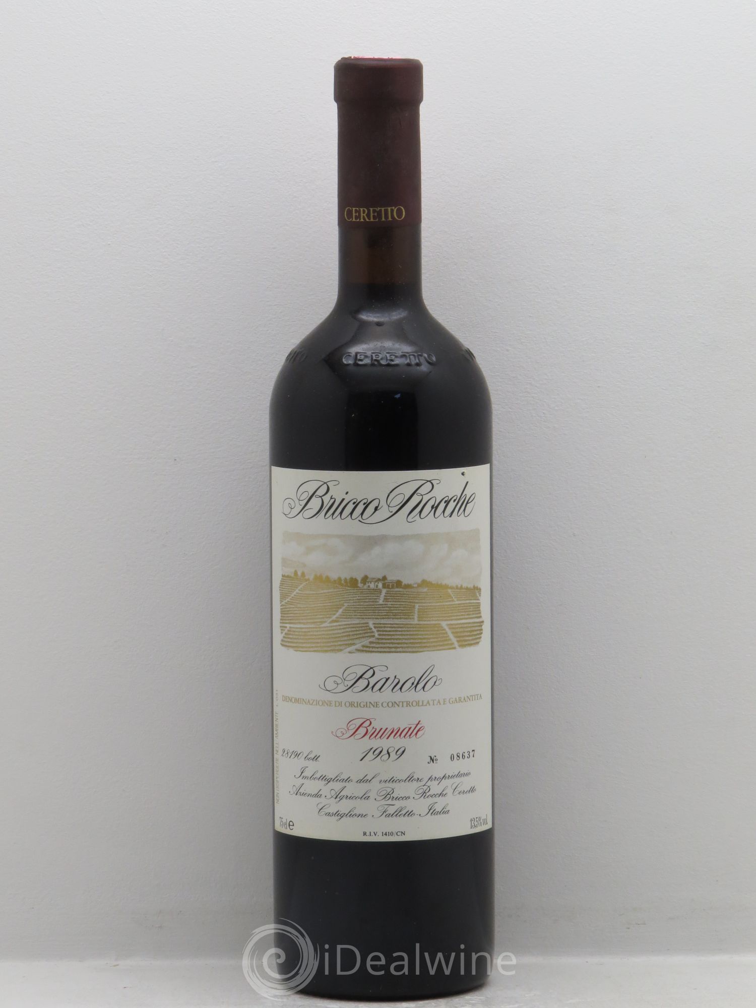 Barolo Bruno Cerretto Barolo Rocche Brunate 1989 - Posten von 1 Flasche - 0