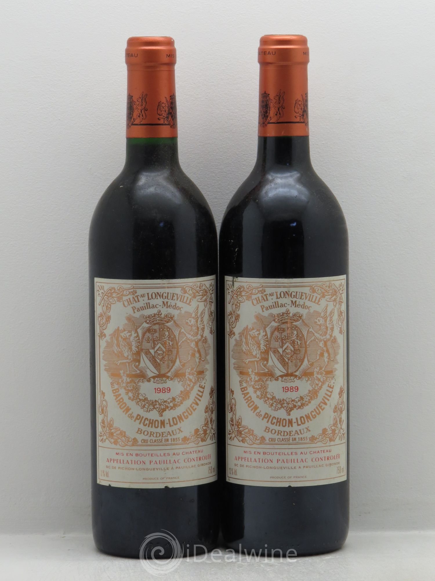 Pichon Longueville Baron 2ème Grand Cru Classé 1989 - Lot de 2 bouteilles - 0