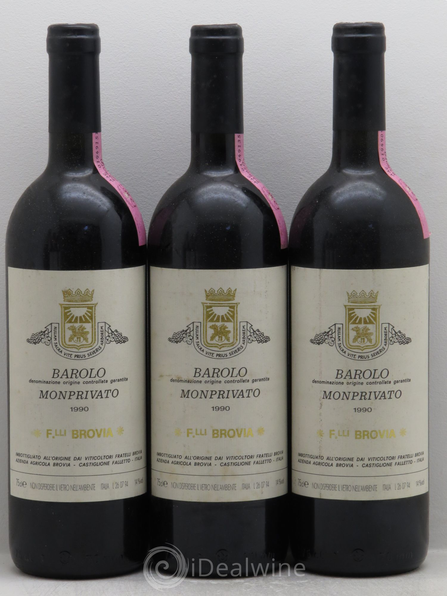 Barolo Monprivato Brovia 1990 - Posten von 6 Flaschen - 1