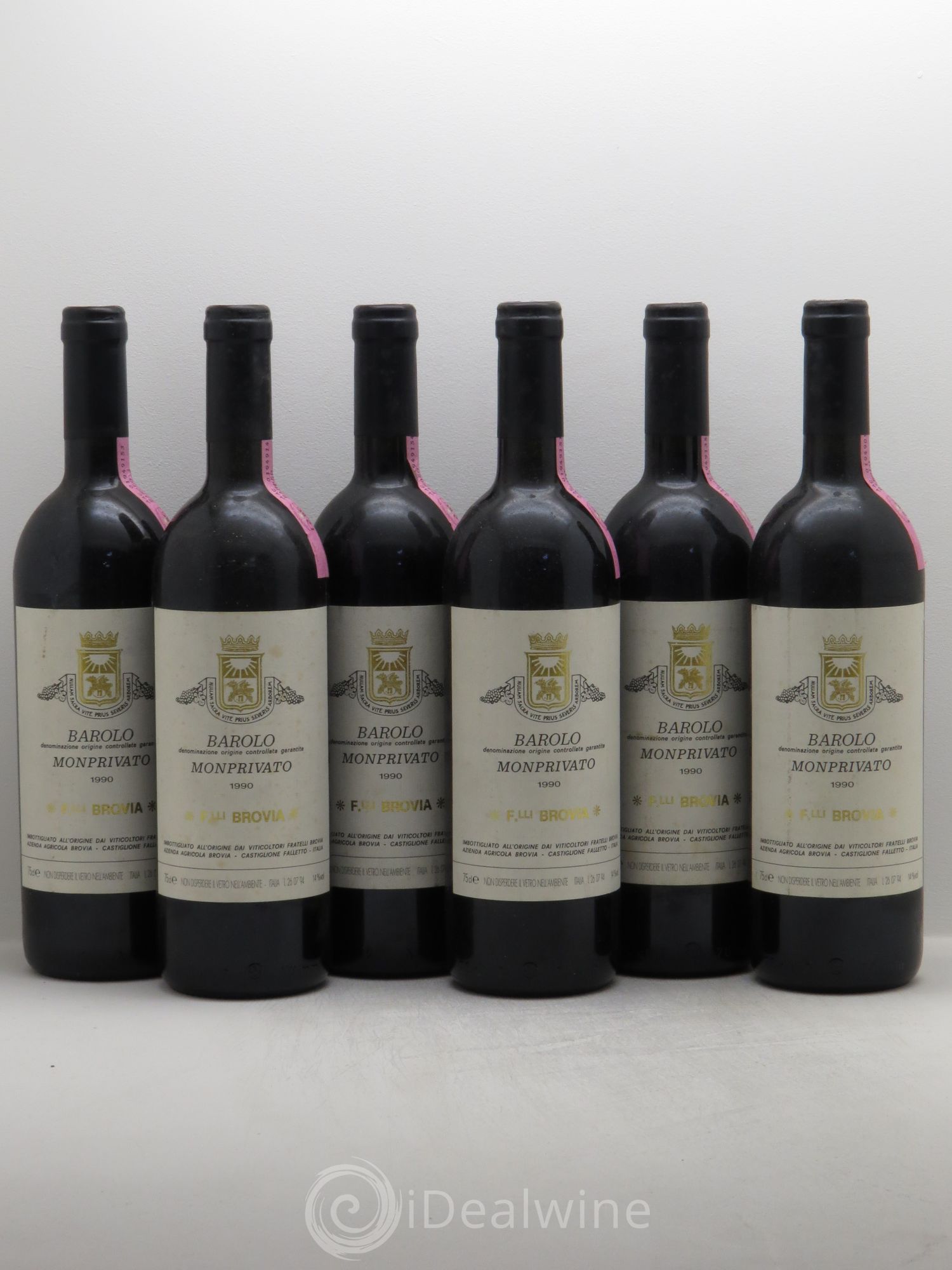 Barolo Monprivato Brovia 1990 - Posten von 6 Flaschen - 0