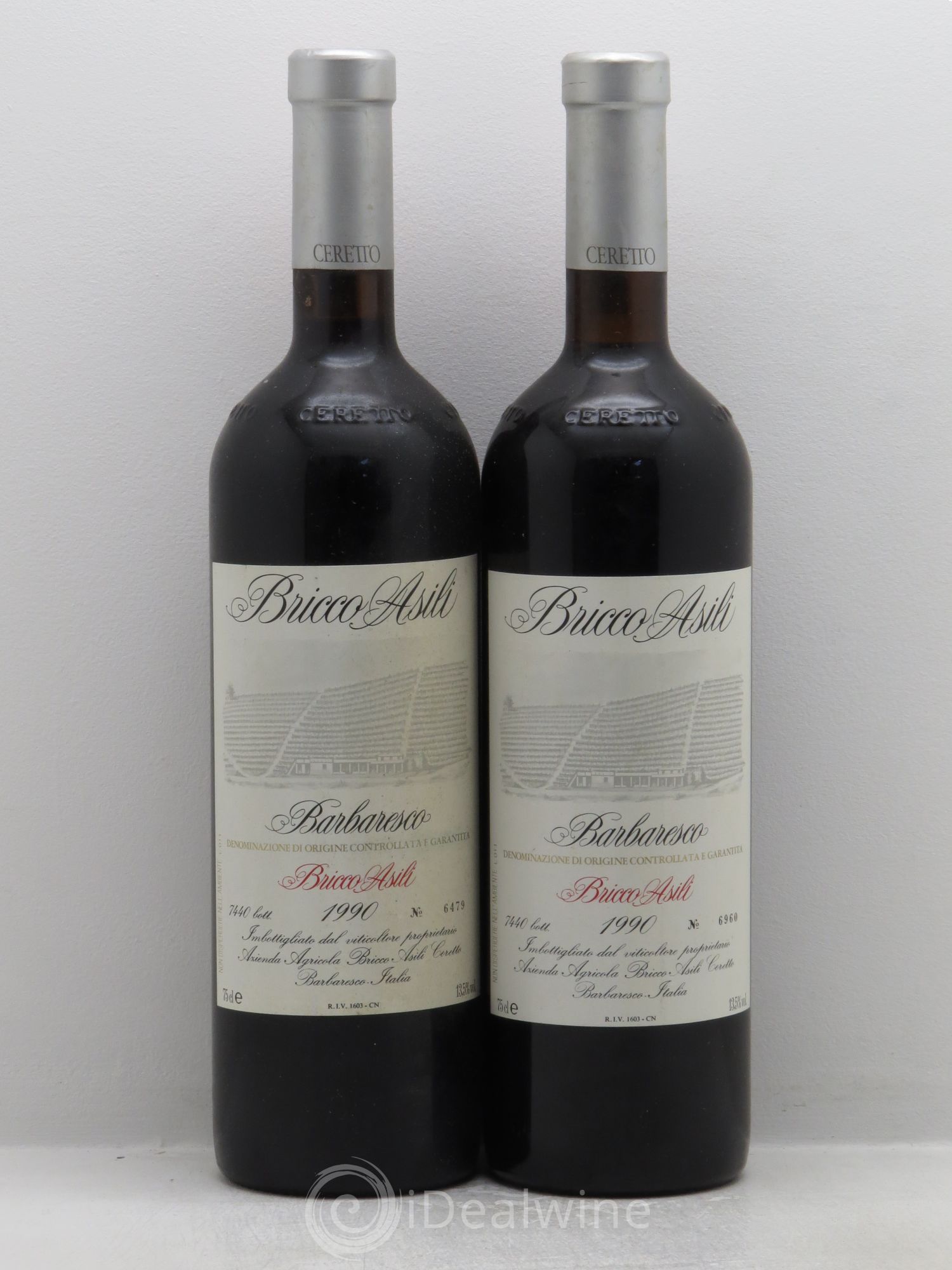 Barbaresco DOCG Bruno Cerretto Bricco Asili 1990 - Posten von 2 Flaschen - 0