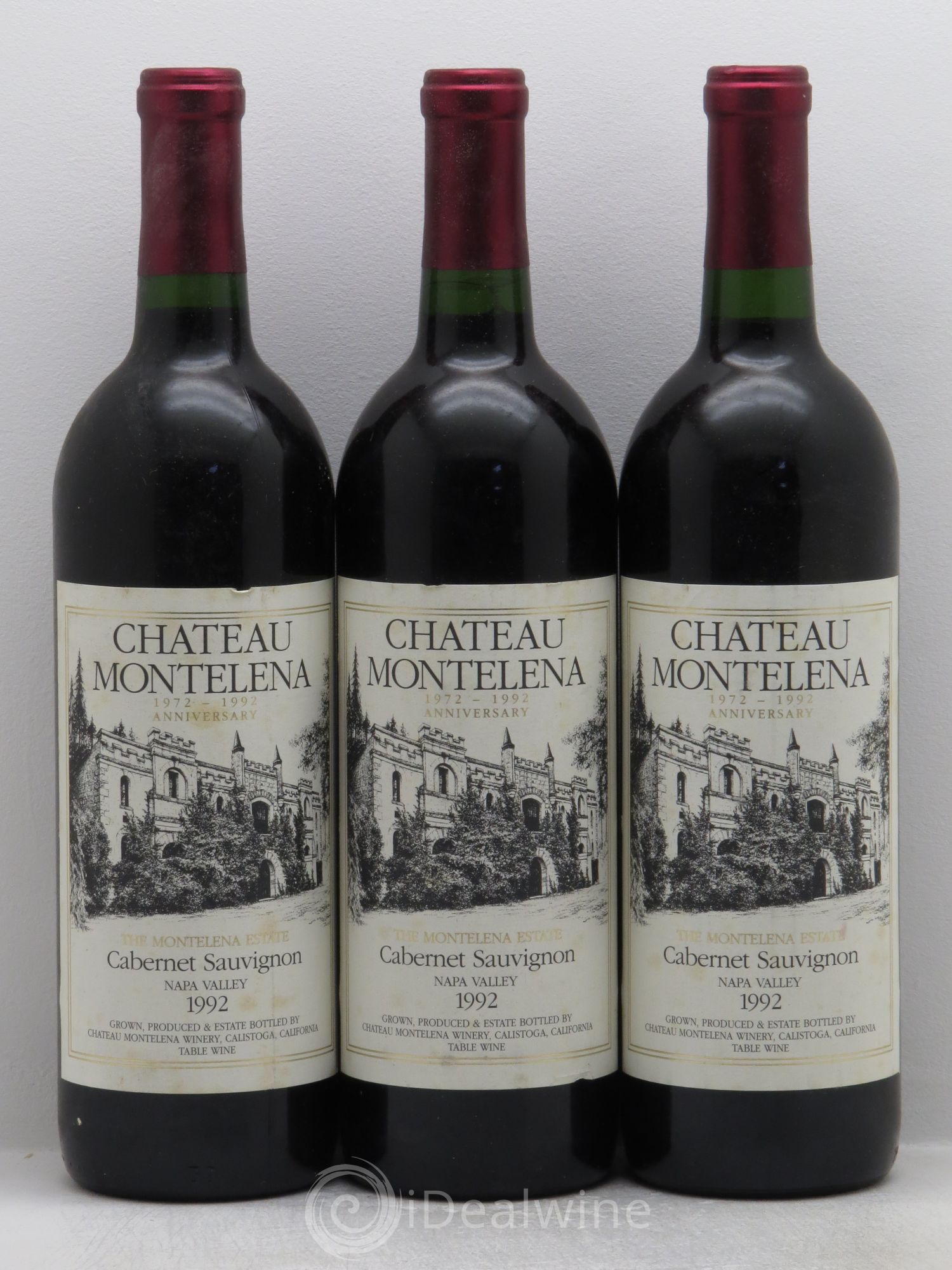 USA Château Montelena Cabernet Sauvignon Napa Valley 1992 - Posten von 3 Flaschen - 0
