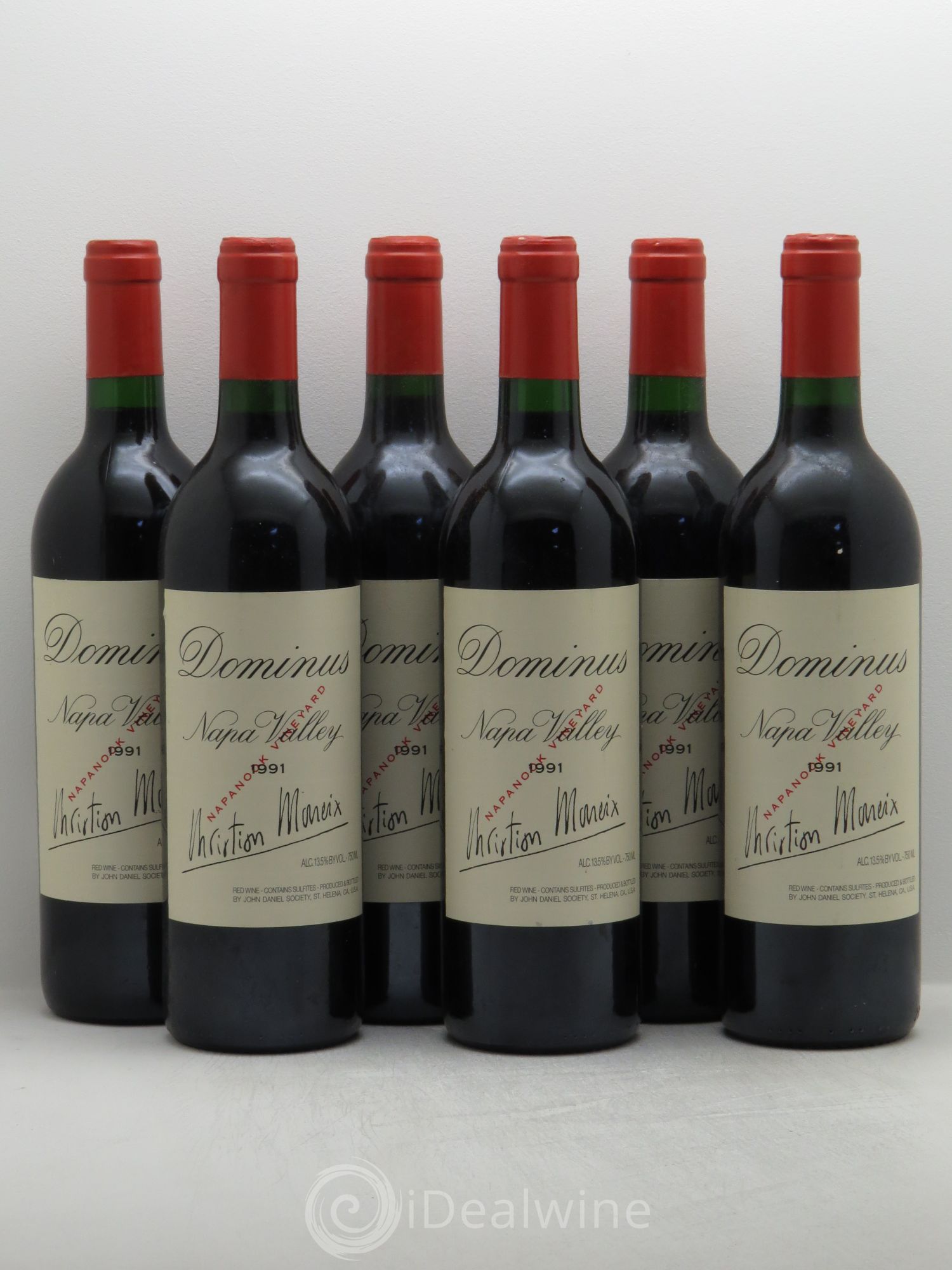 Napa Valley Dominus Christian Moueix 1991 - Lot de 6 bouteilles - 0