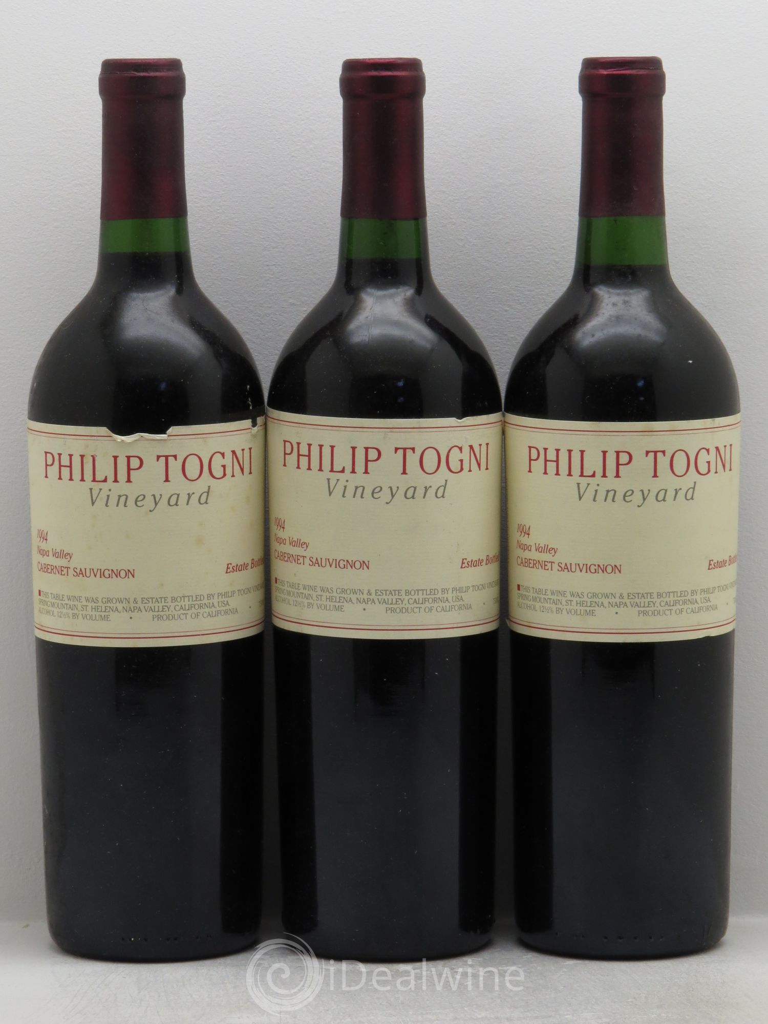 USA Philip Togni Cabernet Sauvignon Napa Valley 1994 - Posten von 3 Flaschen - 0
