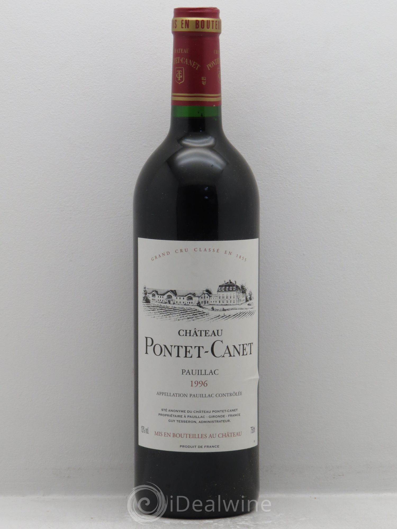 Château Pontet Canet 5ème Grand Cru Classé 1996 - Lot de 12 bouteilles - 0