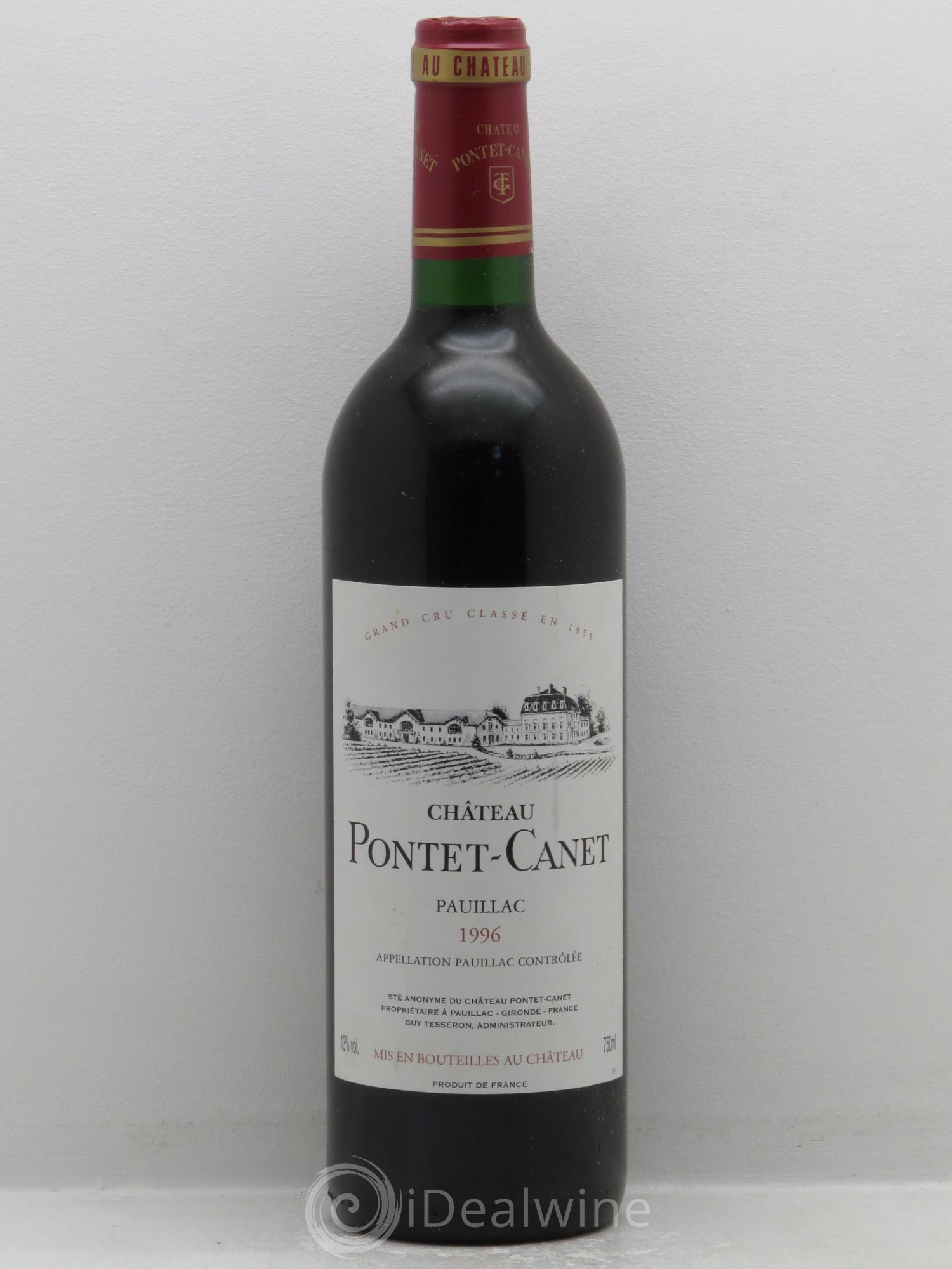 Château Pontet Canet 5ème Grand Cru Classé 1996 - Lot de 6 bouteilles - 0