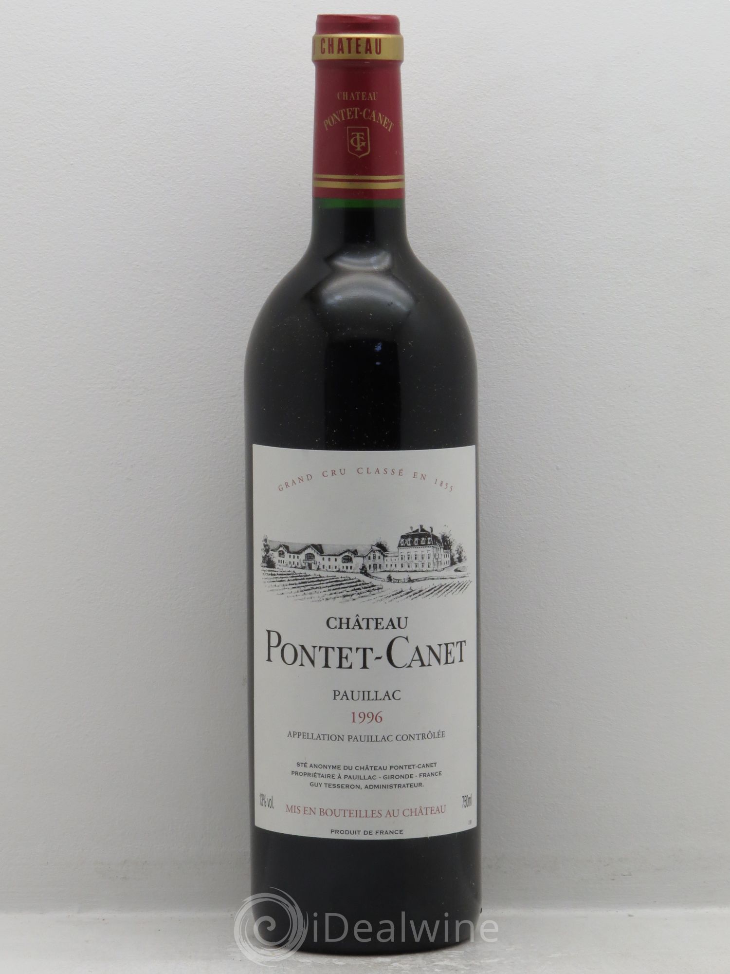 Château Pontet Canet 5ème Grand Cru Classé 1996 - Lot de 1 bouteille - 0