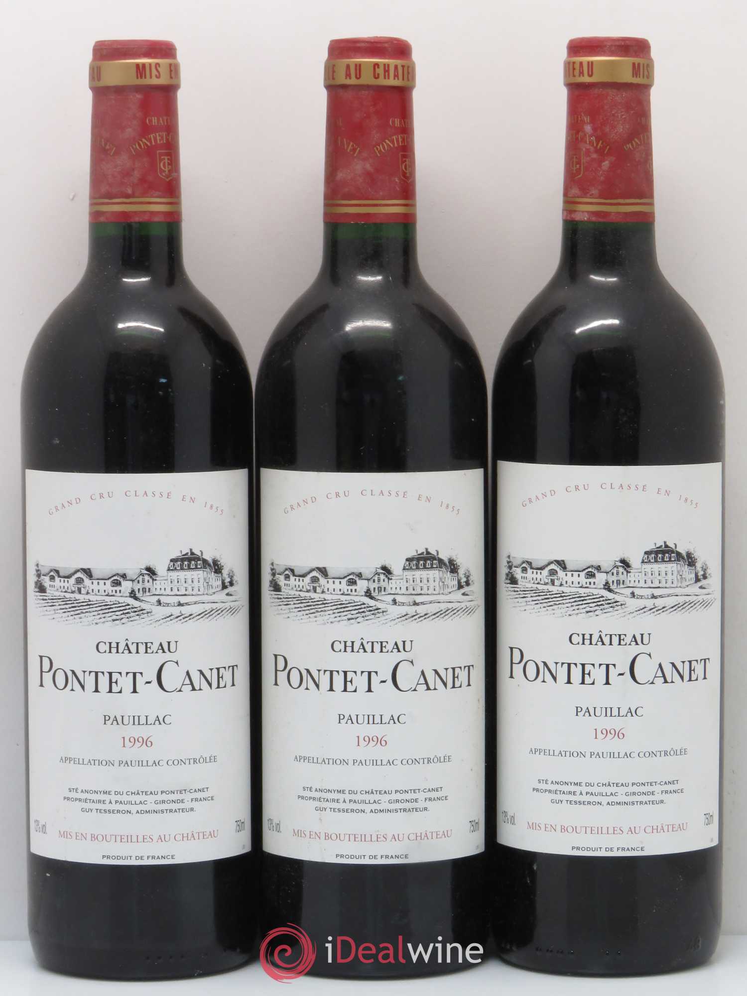 Château Pontet Canet 5ème Grand Cru Classé 1996 - Lot de 12 bouteilles - 2
