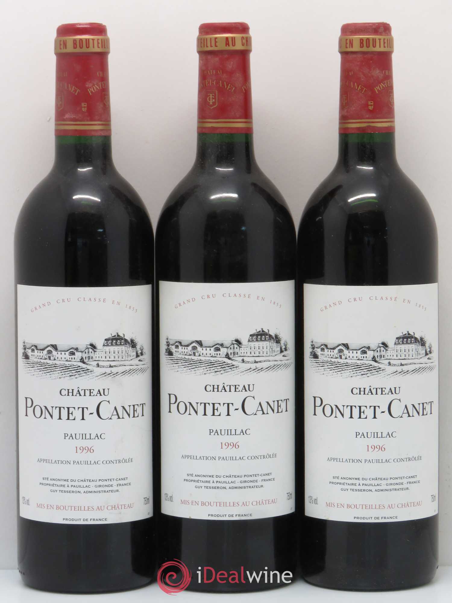 Château Pontet Canet 5ème Grand Cru Classé 1996 - Lot de 12 bouteilles - 3