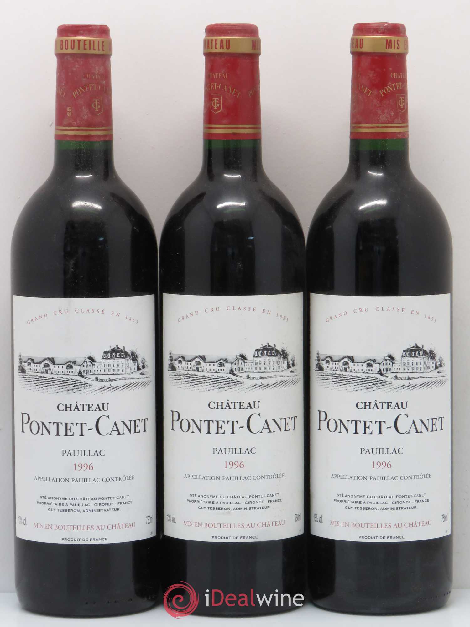 Château Pontet Canet 5ème Grand Cru Classé 1996 - Lot de 12 bouteilles - 4