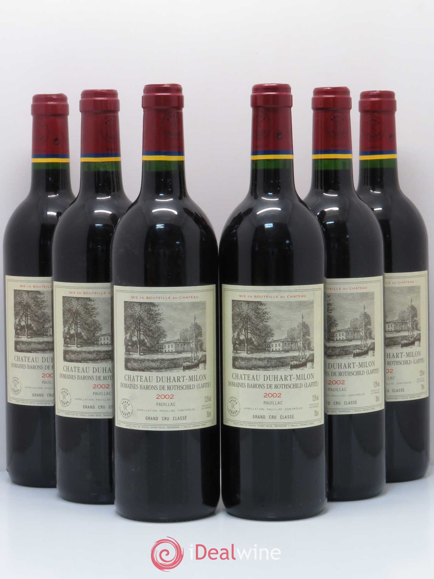 Château Duhart-Milon 4ème Grand Cru Classé 2002 - Lot de 6 bouteilles - 0