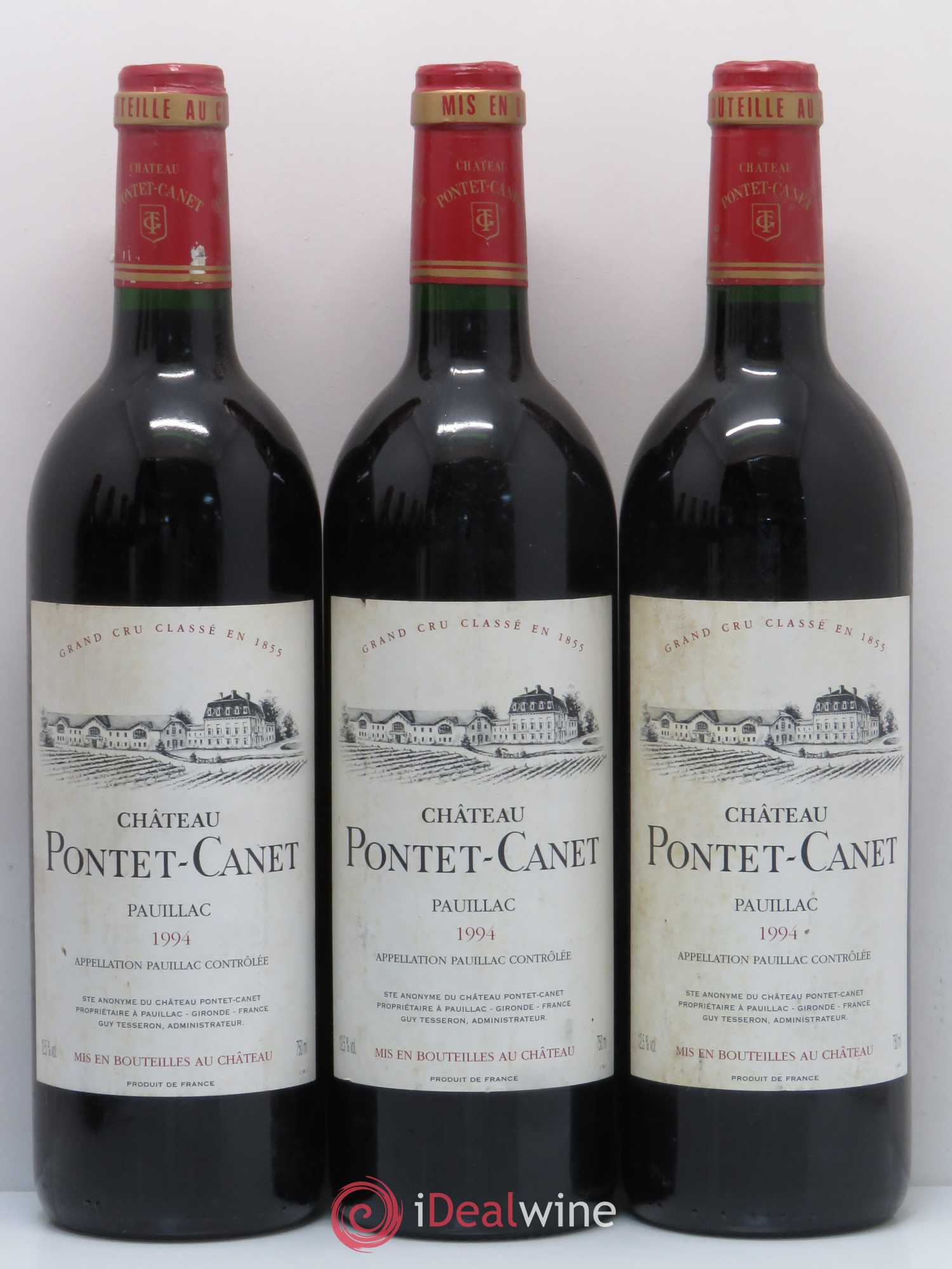 Château Pontet Canet 5ème Grand Cru Classé 1994 - Lot de 7 bouteilles - 1
