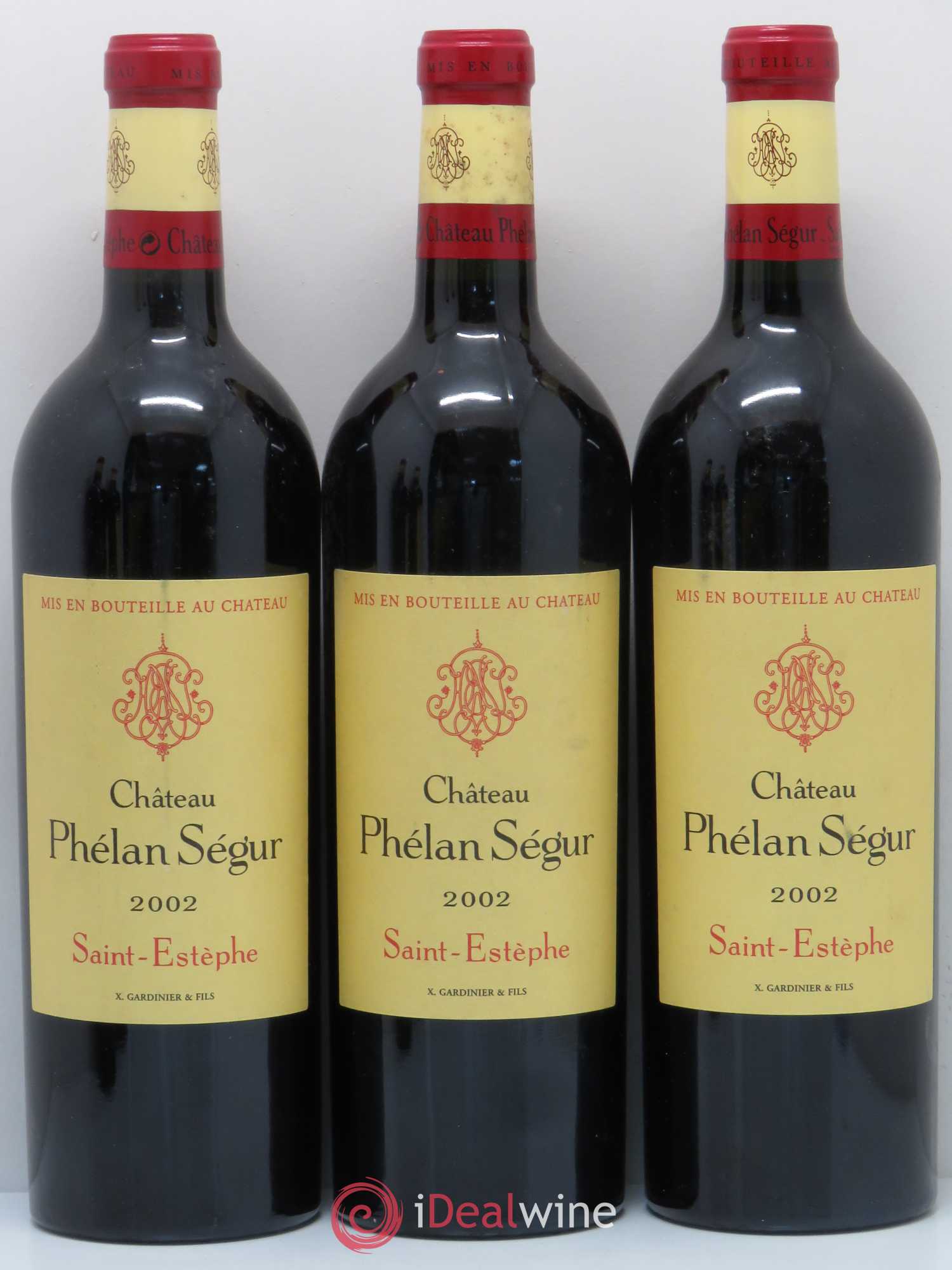 Château Phélan Ségur 2002 - Lot de 5 bouteilles - 1