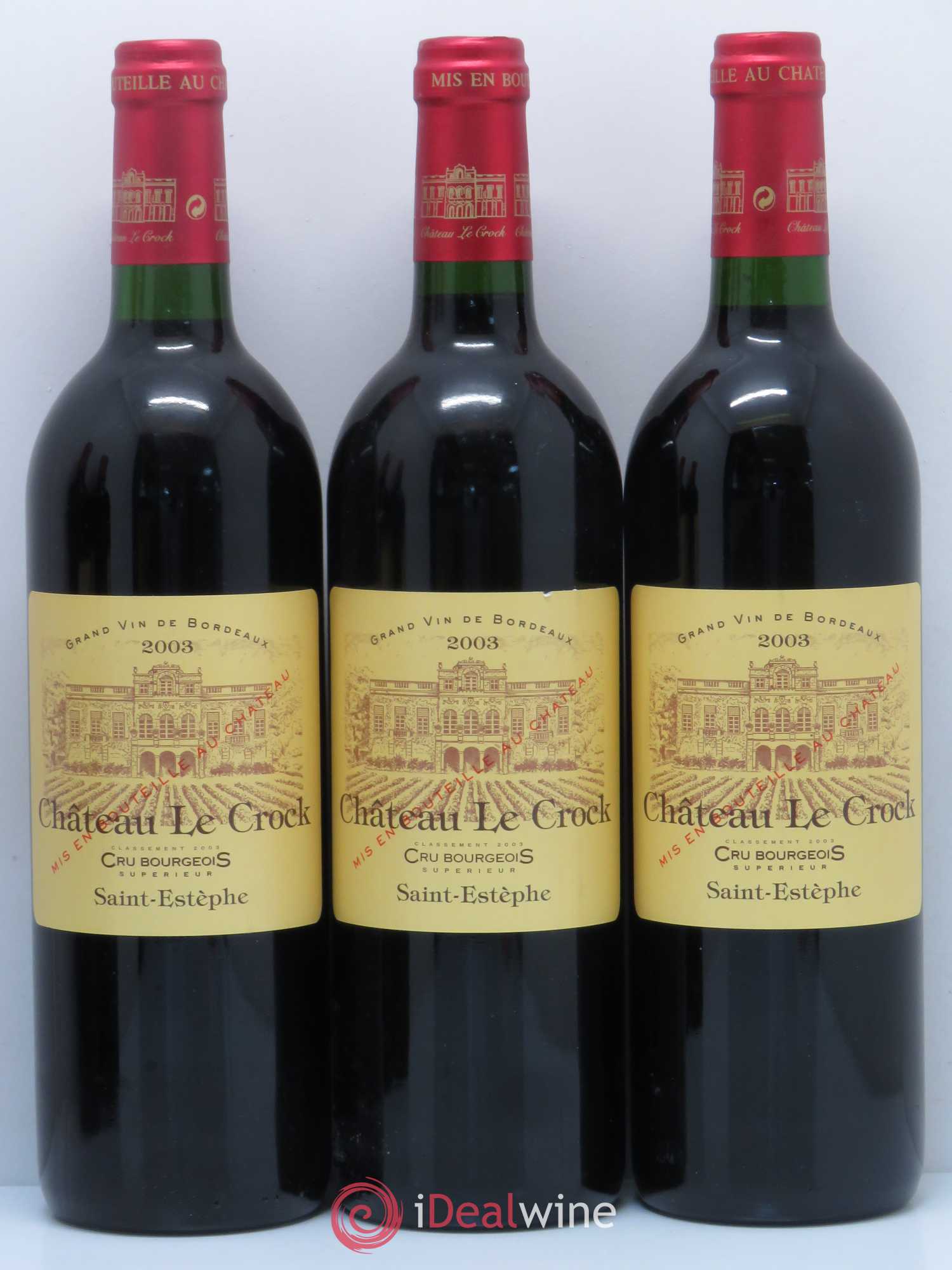 Château le Crock Cru Bourgeois 2003 - Lot de 8 bouteilles - 2