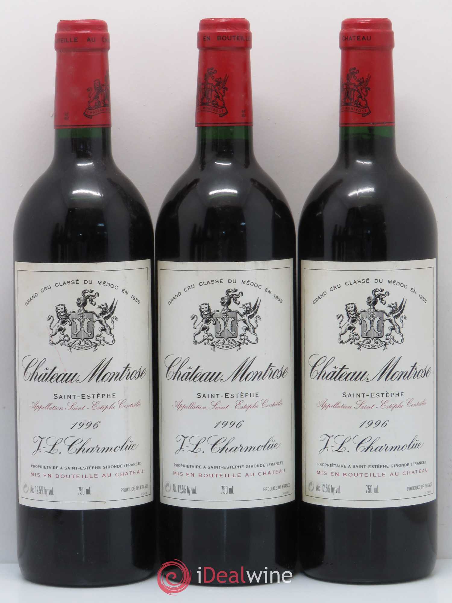 Château Montrose 2ème Grand Cru Classé 1996 - Lot de 12 bouteilles - 1