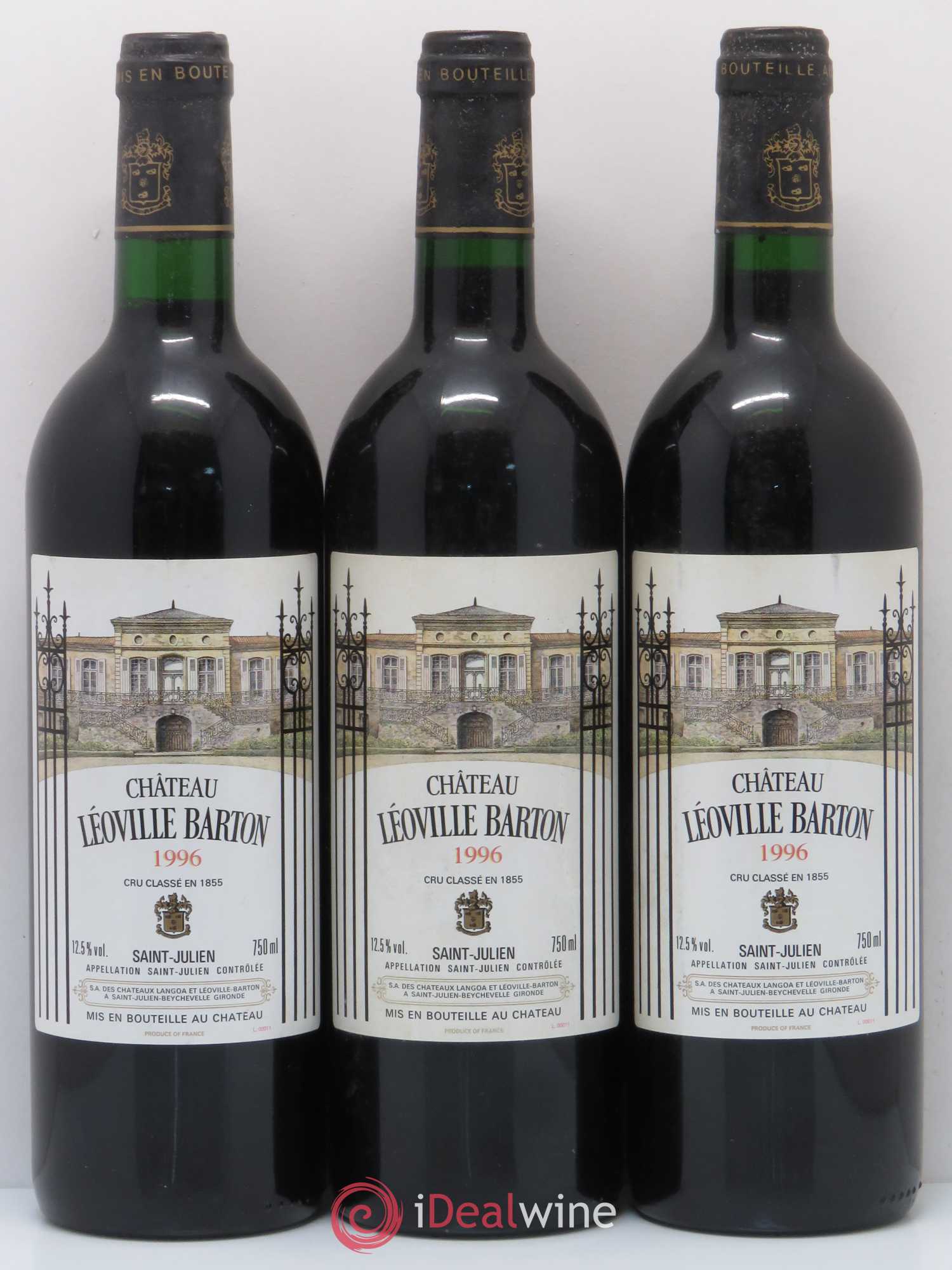 Château Léoville Barton 2ème Grand Cru Classé 1996 - Lot de 12 bouteilles - 2