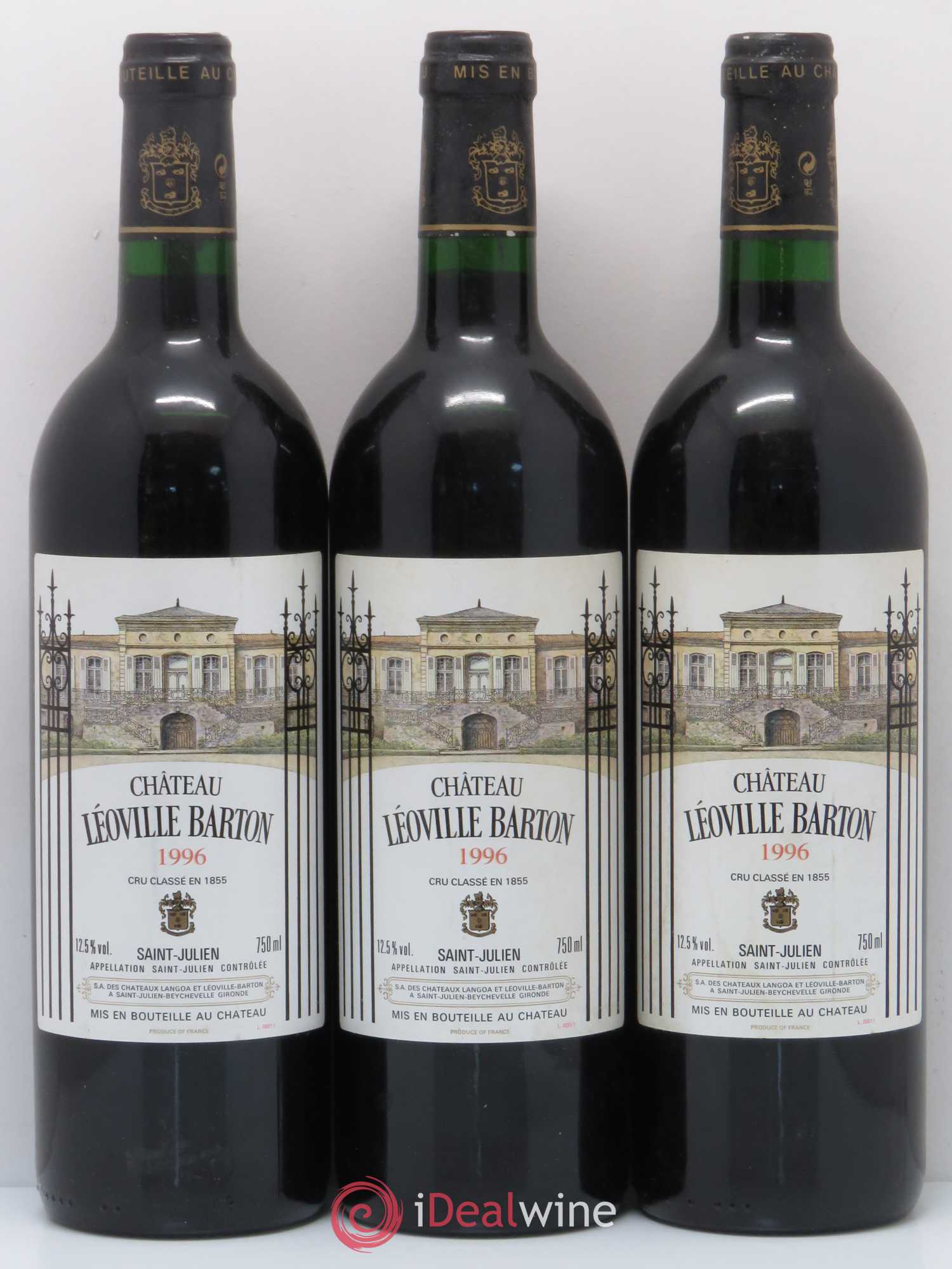 Château Léoville Barton 2ème Grand Cru Classé 1996 - Lot de 12 bouteilles - 3
