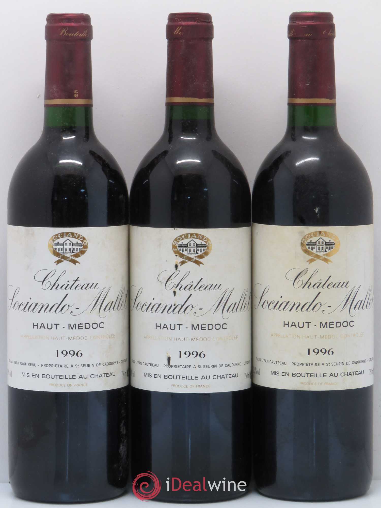 Château Sociando Mallet 1996 - Lot de 12 bouteilles - 4