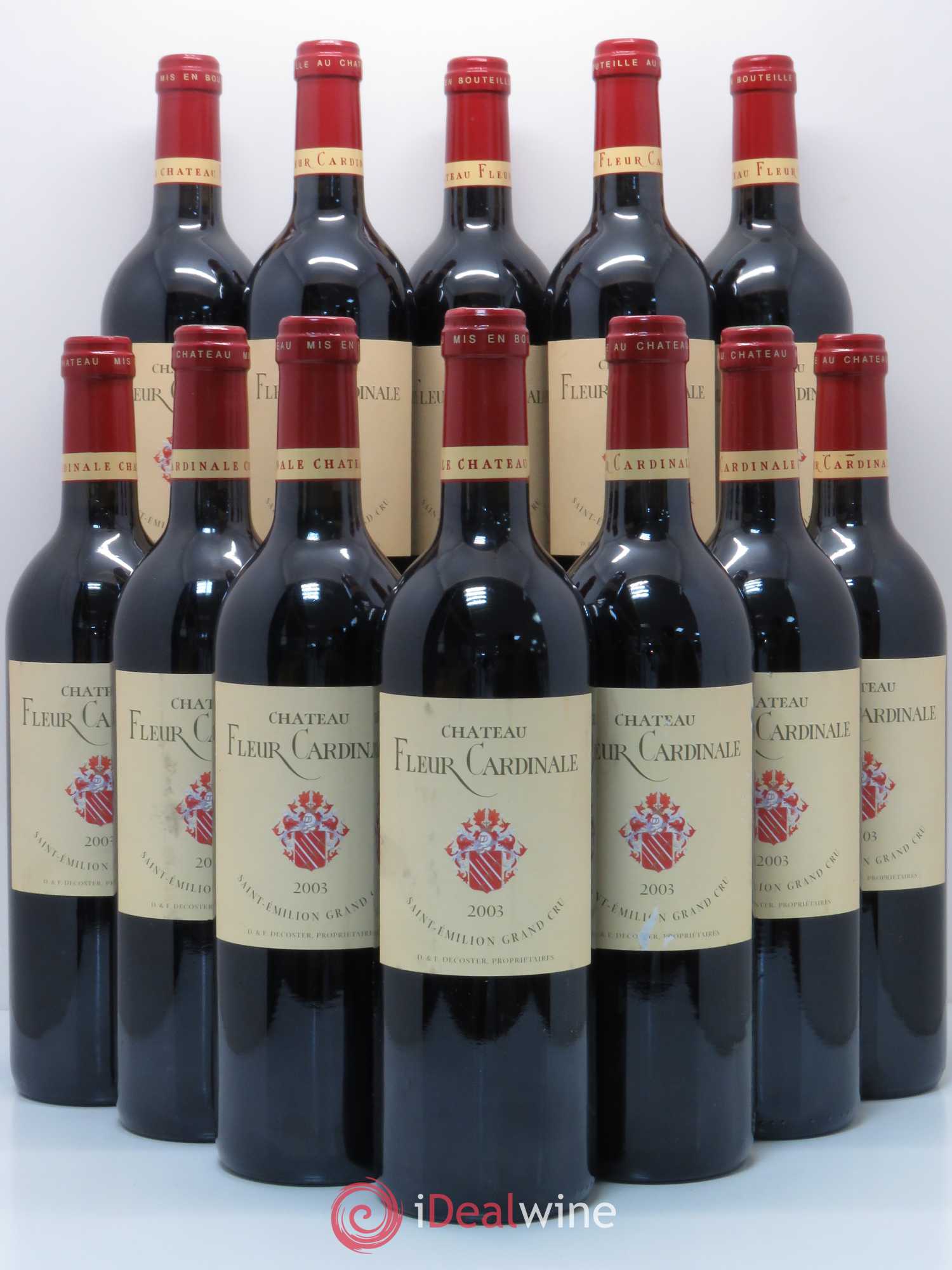 Château Fleur Cardinale Grand Cru Classé 2003 - Lot de 12 bouteilles - 0