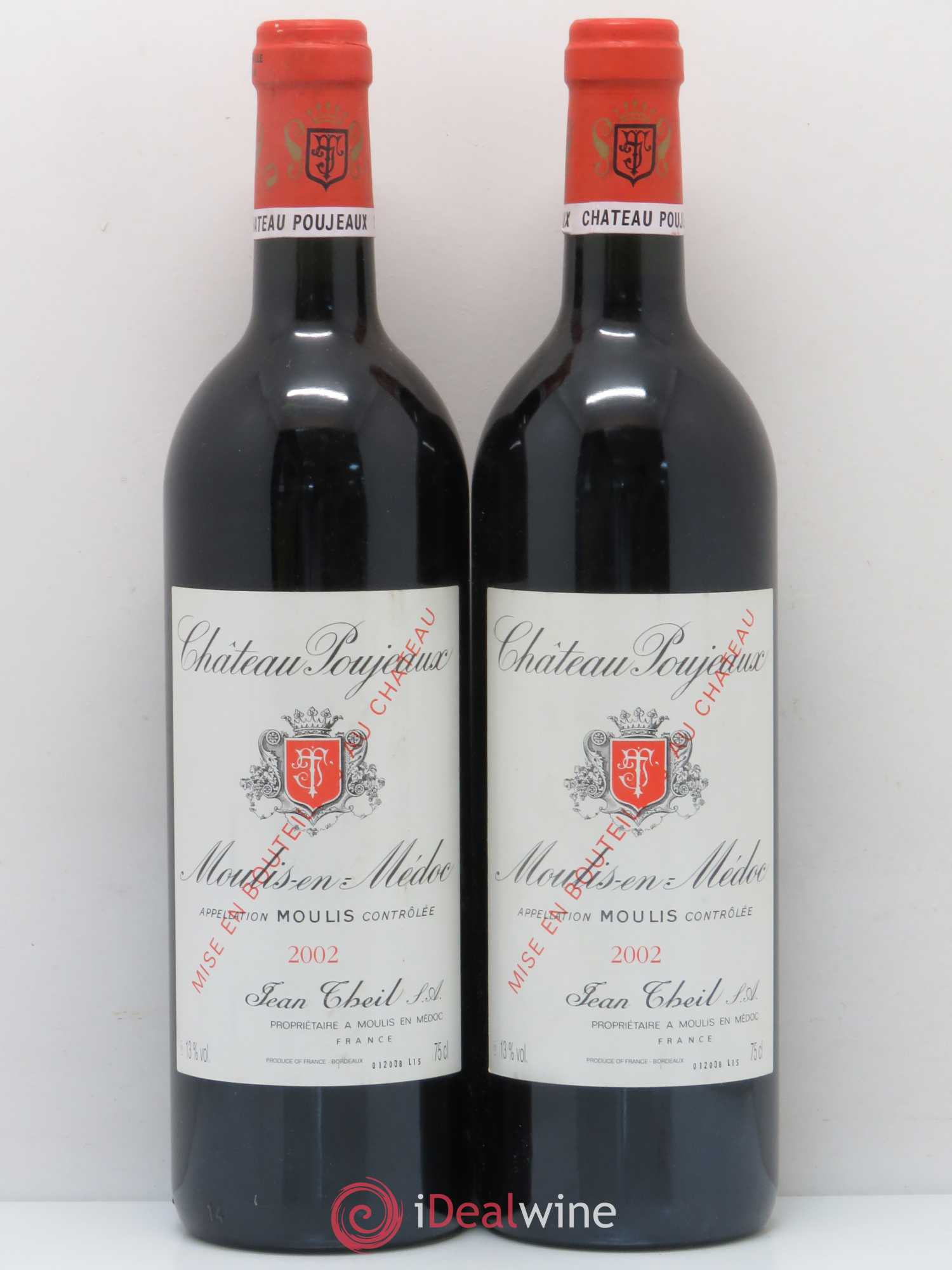 Château Poujeaux 2002 - Lot de 5 bouteilles - 2