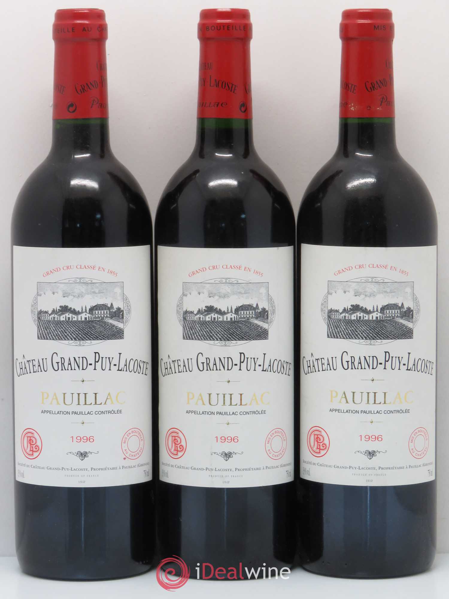 Château Grand Puy Lacoste 5ème Grand Cru Classé 1996 - Lot de 12 bouteilles - 3