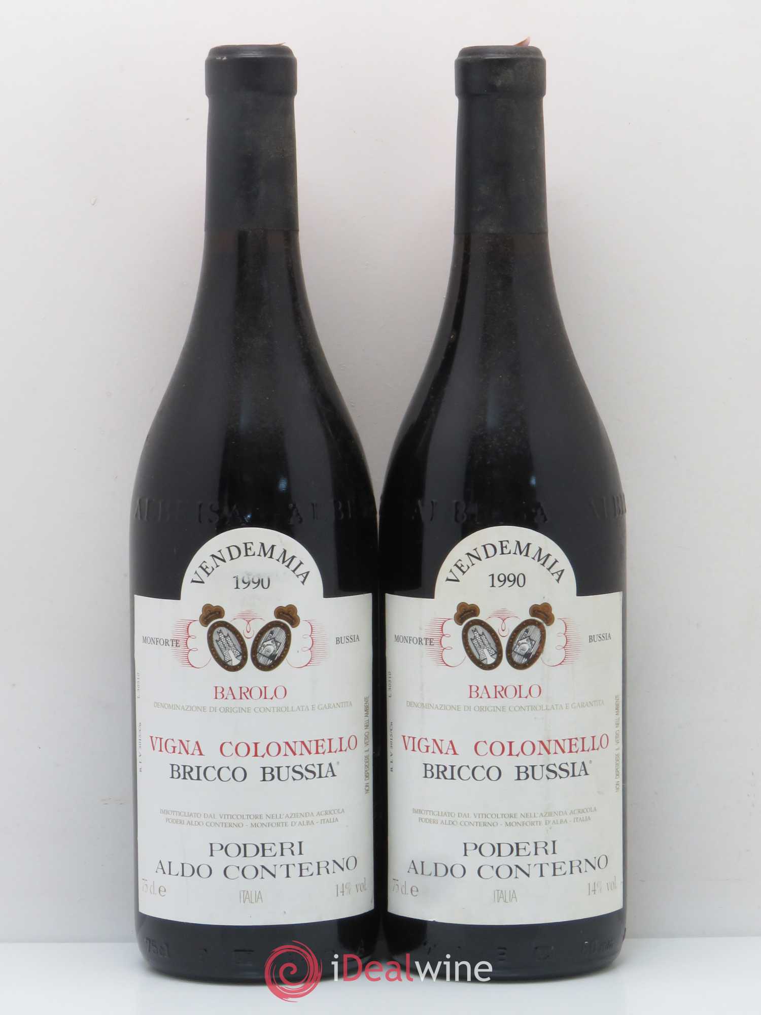 Barolo Vigna Colonnello Brico Bussia Aldo Conterno 1990 - Lotto di 2 bottiglie - 0