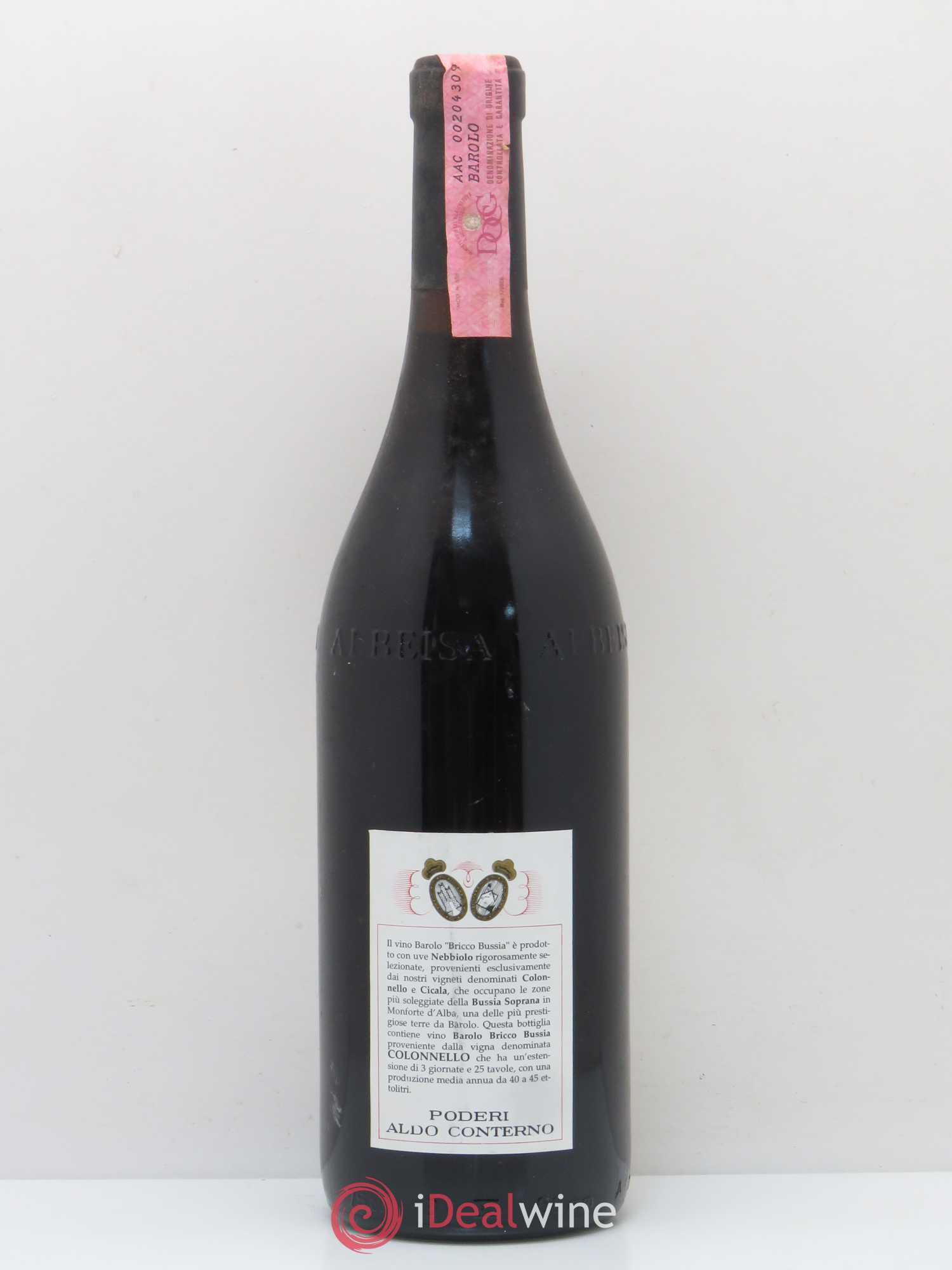 Barolo Vigna Colonnello Brico Bussia Aldo Conterno 1990 - Posten von 1 Flasche - 1