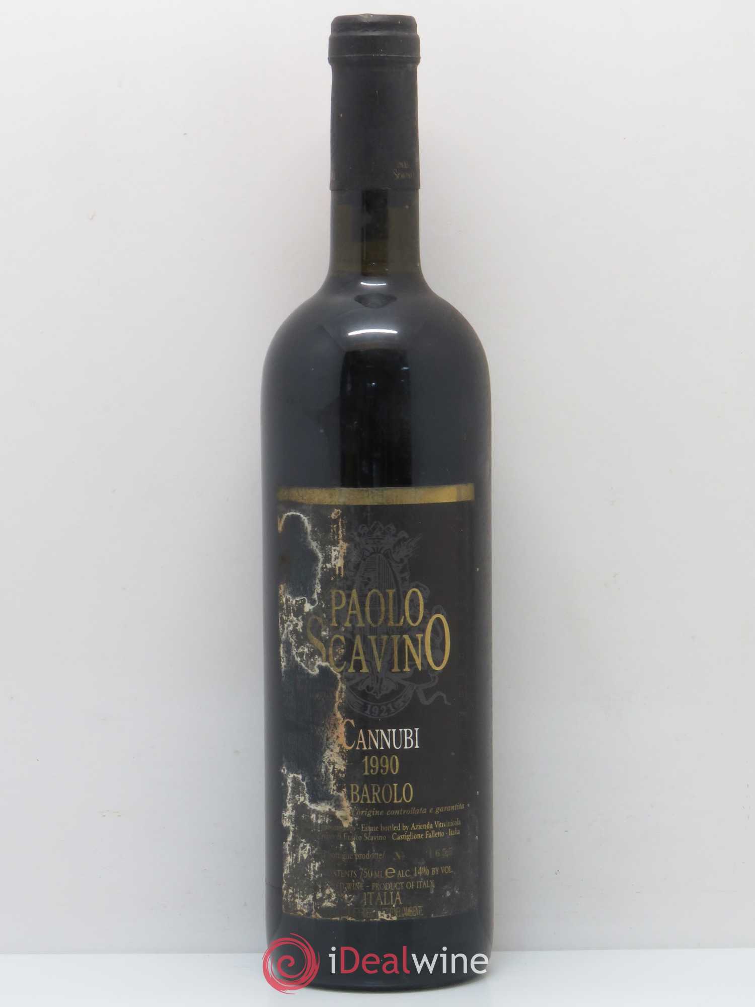 Barolo Cannubi Paolo Scavino 1990 - Lot de 1 bouteille - 0