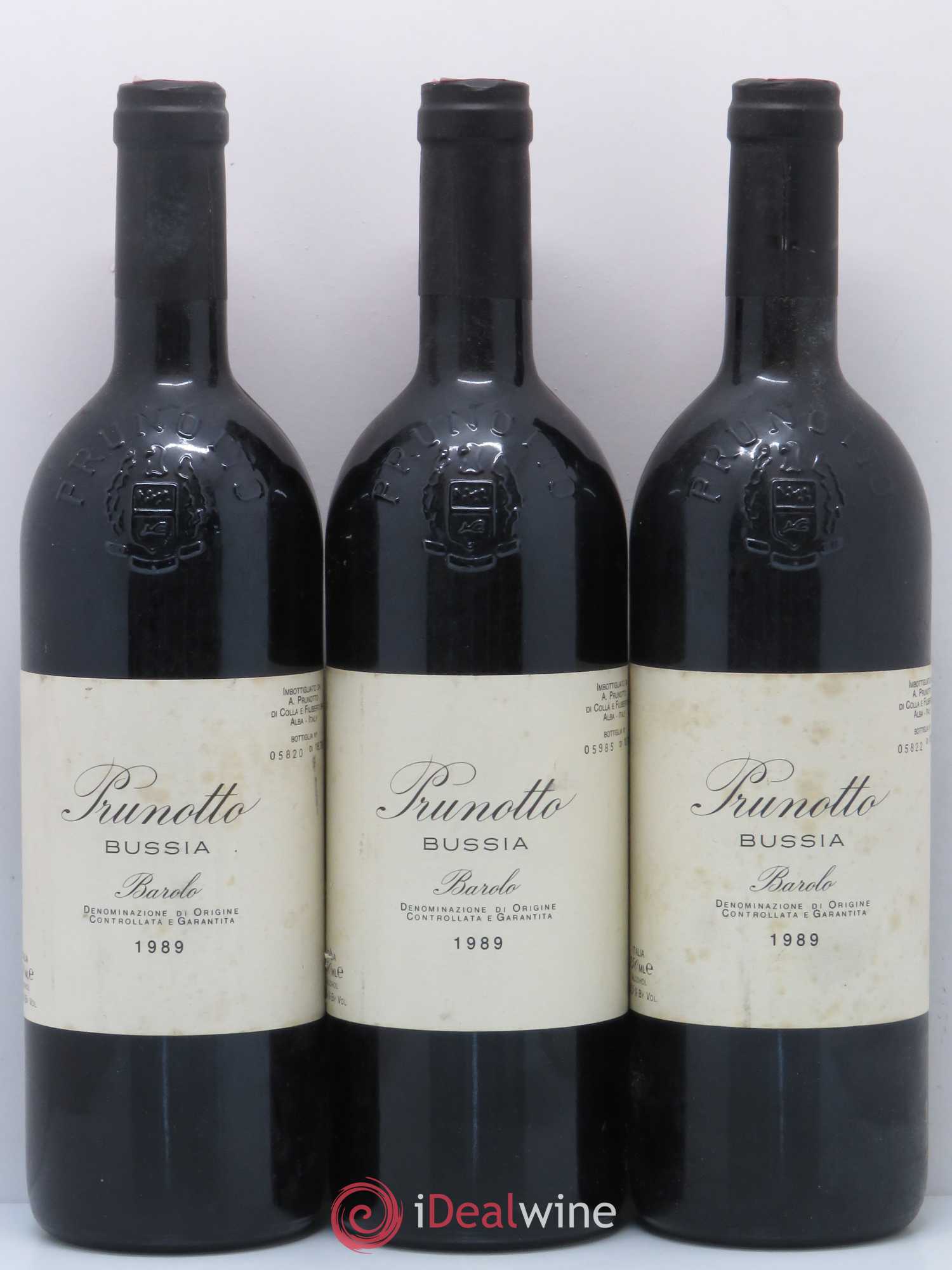 Barolo Bussia Alfredo Prunotto 1989 - Posten von 3 Flaschen - 0