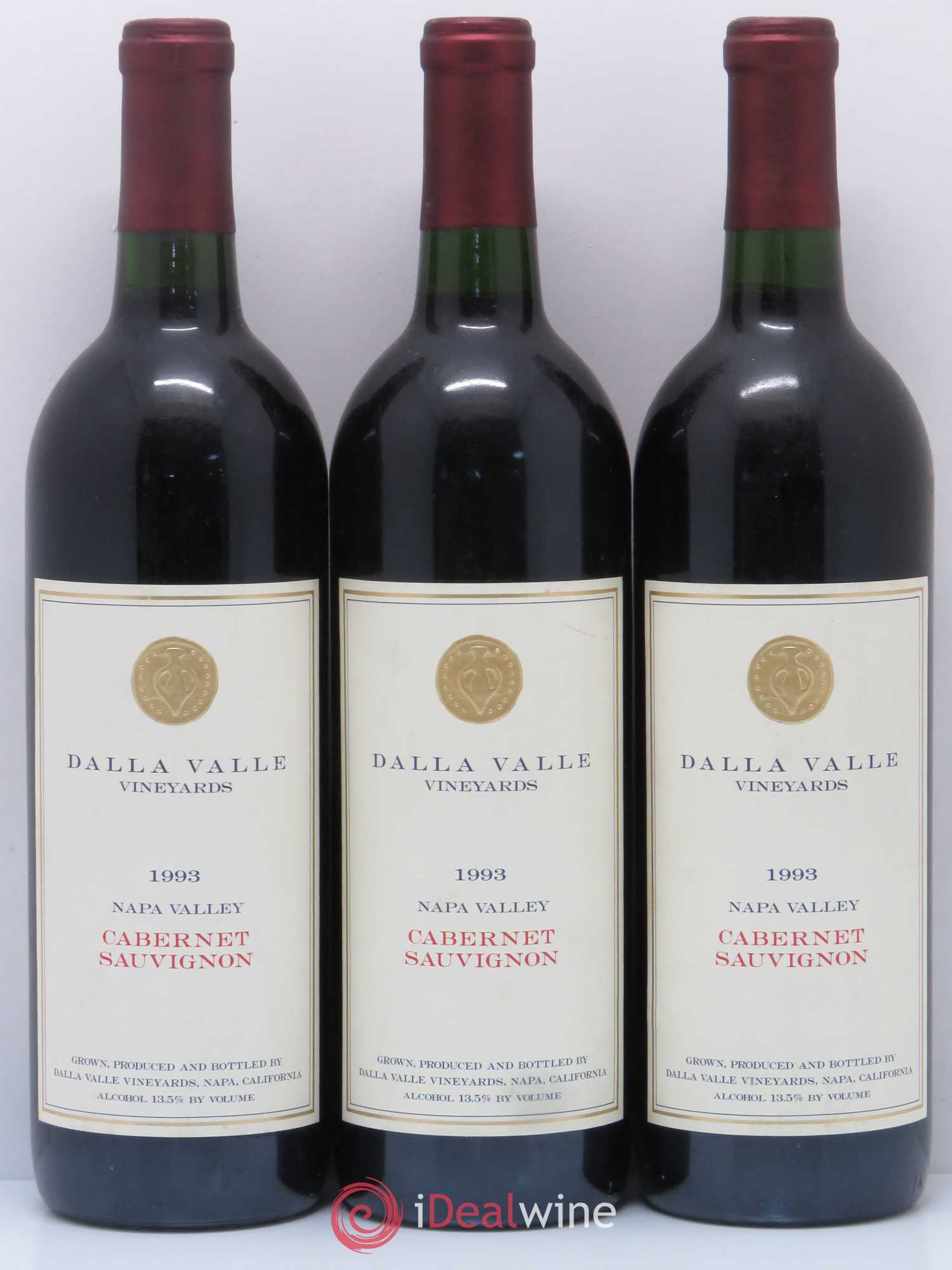 Napa Valley Dalla Valle Cabernet Sauvignon 1993 - Lot de 3 bouteilles - 0