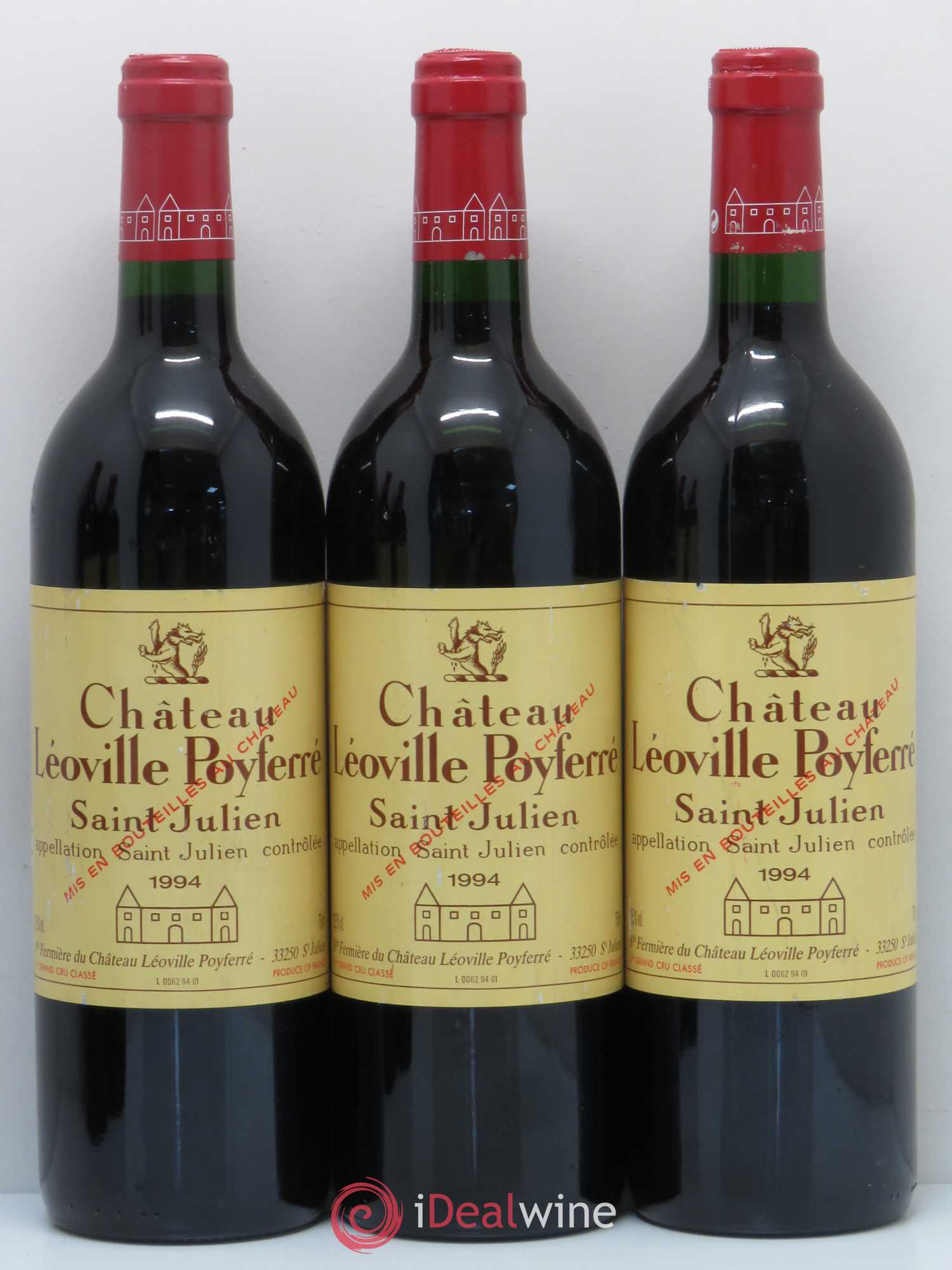 Château Léoville Poyferré 2ème Grand Cru Classé 1994 - Lot de 8 bouteilles - 2