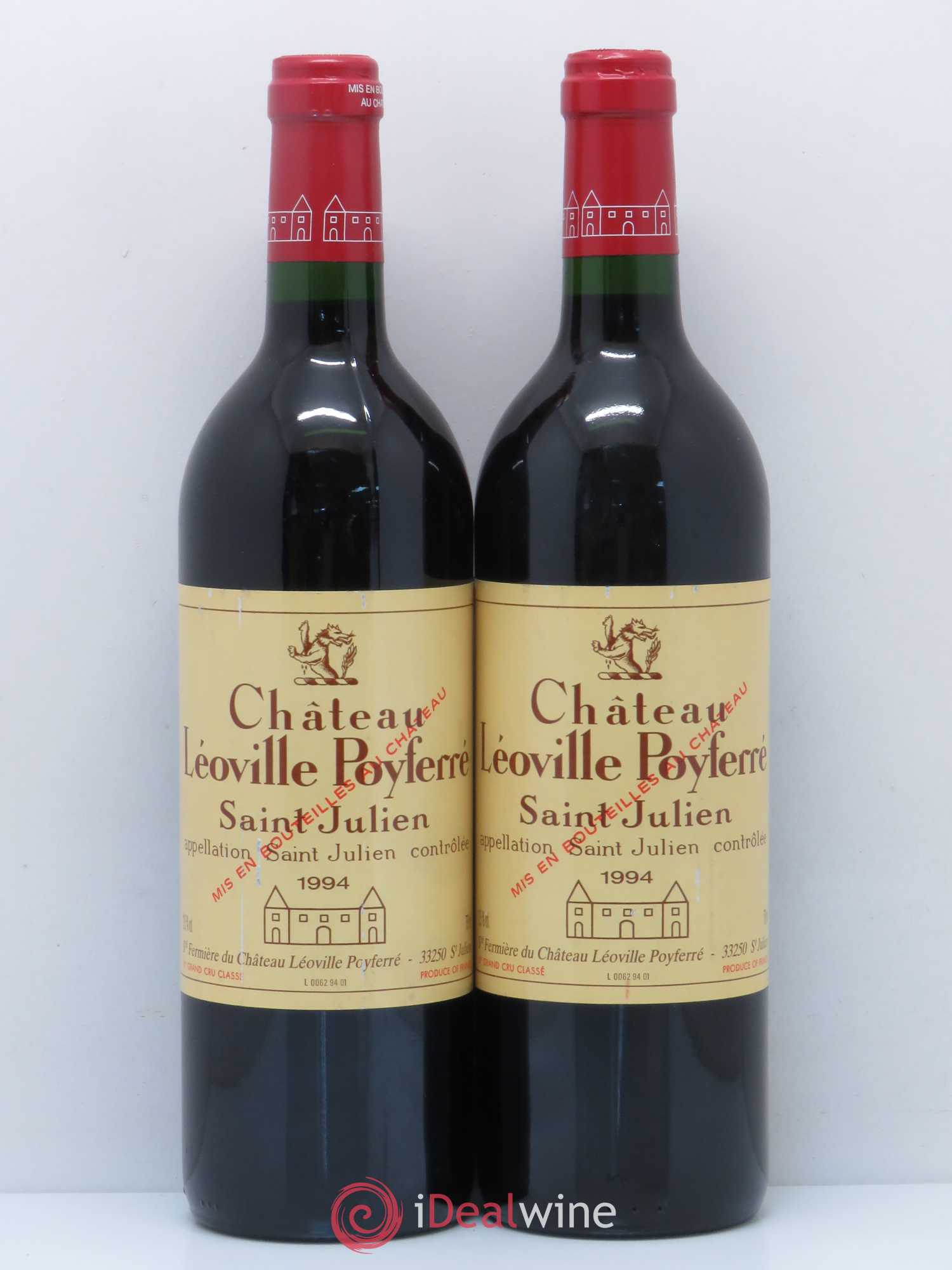 Château Léoville Poyferré 2ème Grand Cru Classé 1994 - Lot de 8 bouteilles - 3