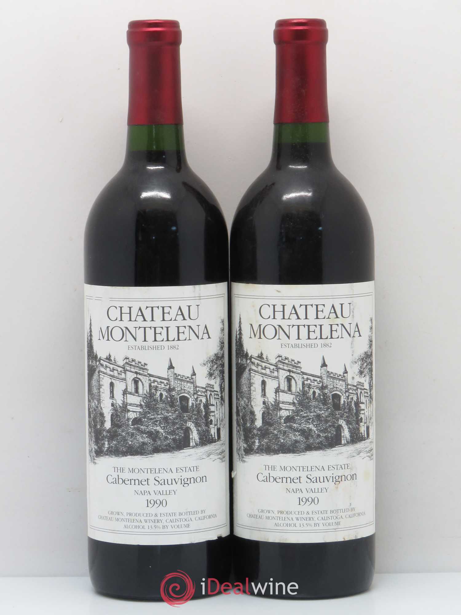 USA Napa Valley Château Montelena Cabernet Sauvignon 1990 - Lot de 2 bouteilles - 0