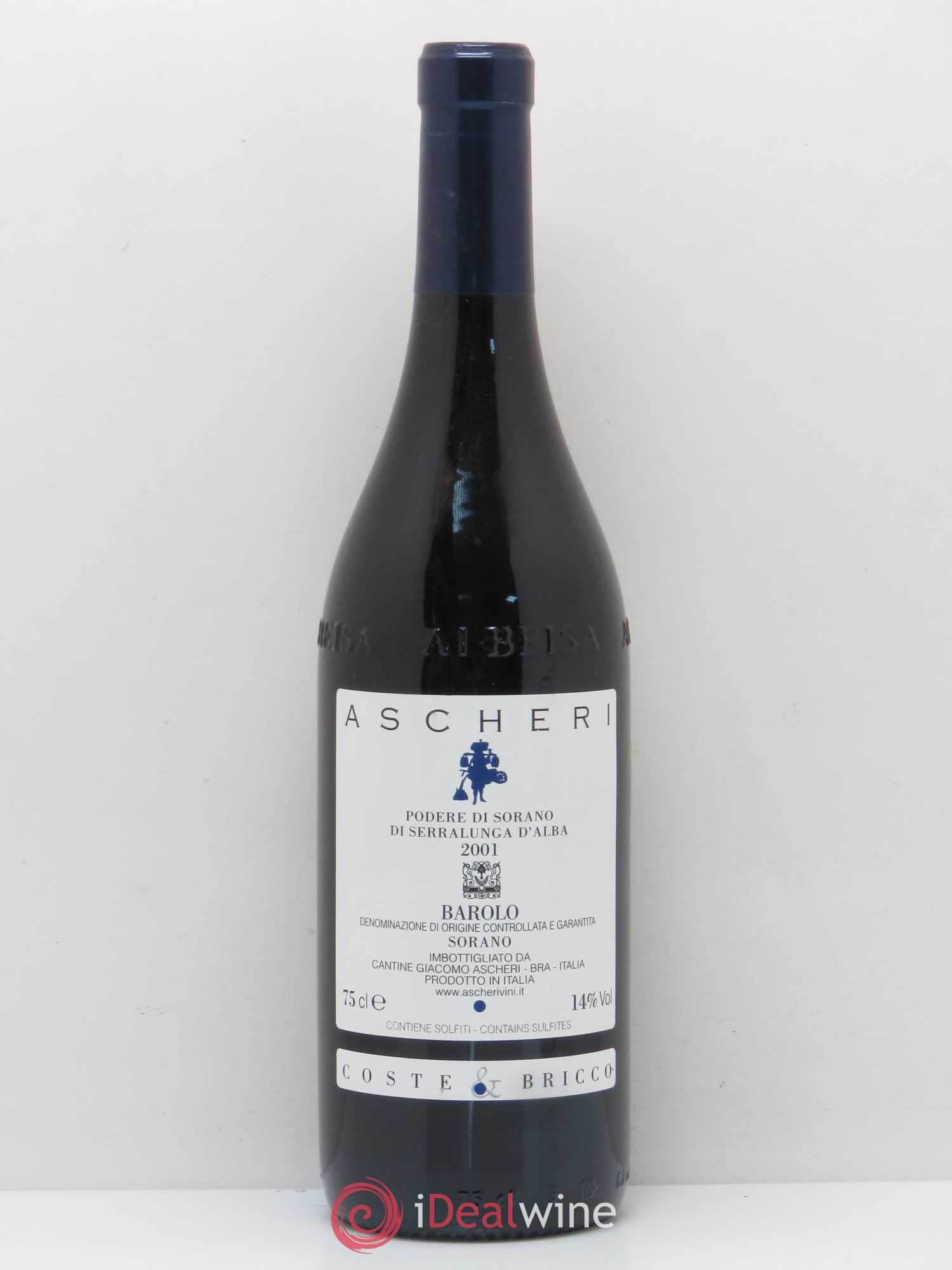Barolo Sorano Coste E Bricco Ascheri 2001 - Posten von 1 Flasche - 0