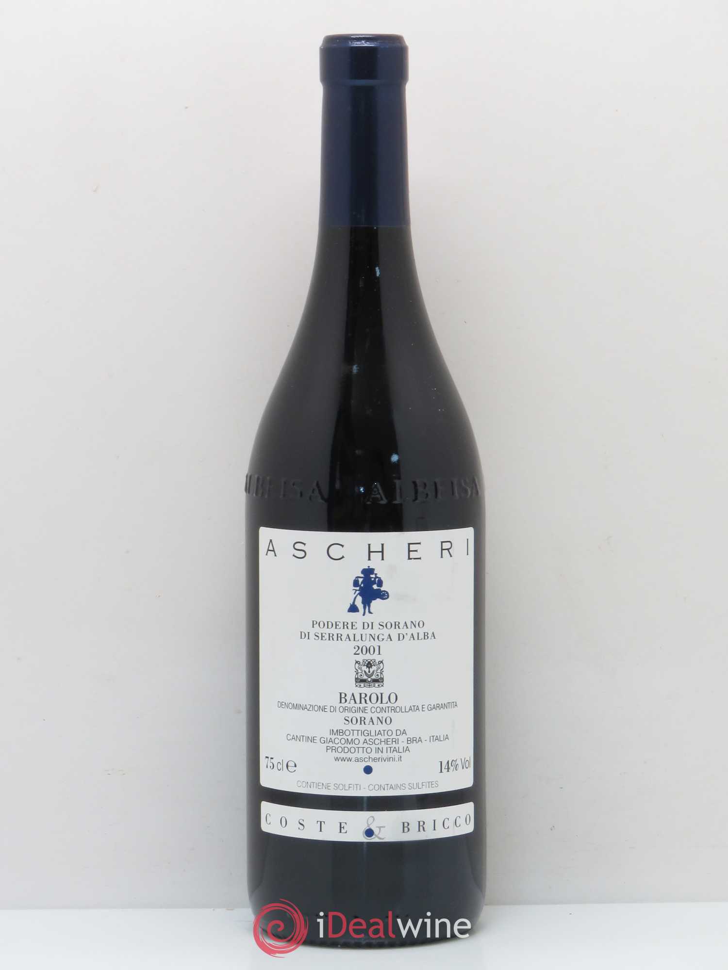 Barolo Sorano Coste E Bricco Ascheri 2001 - Posten von 1 Flasche - 0