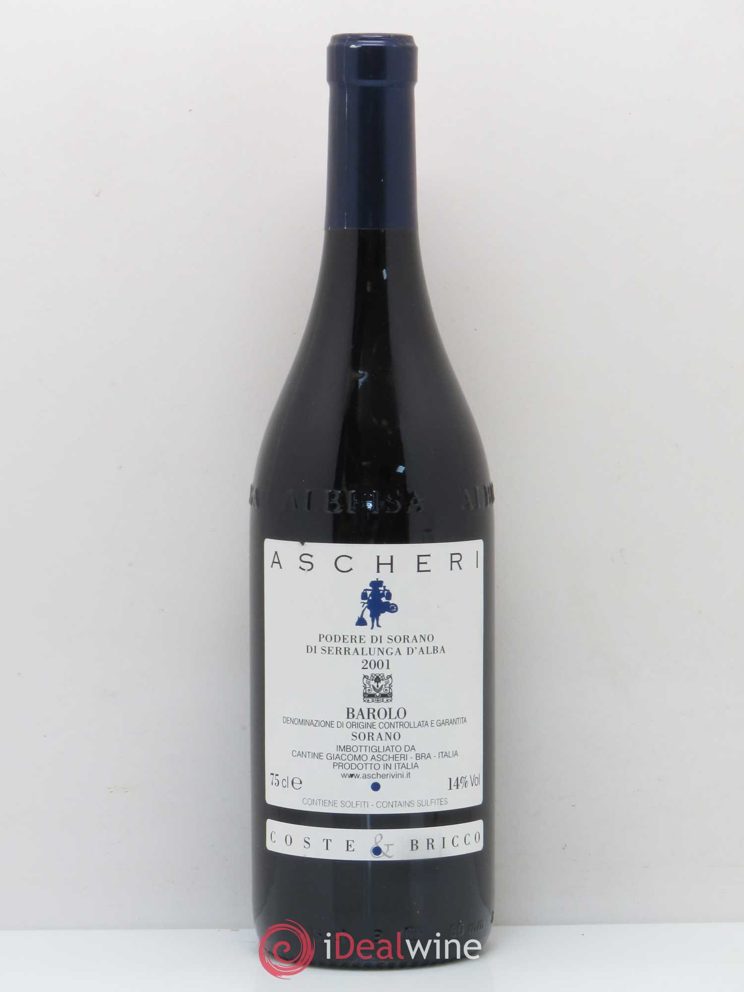Barolo Sorano Coste E Bricco Ascheri 2001 - Posten von 1 Flasche - 0
