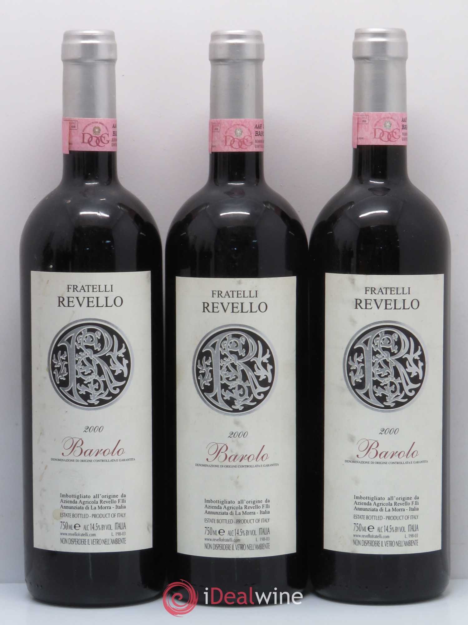 Barolo Fratelli Revello 2000 - Lot de 6 bouteilles - 1