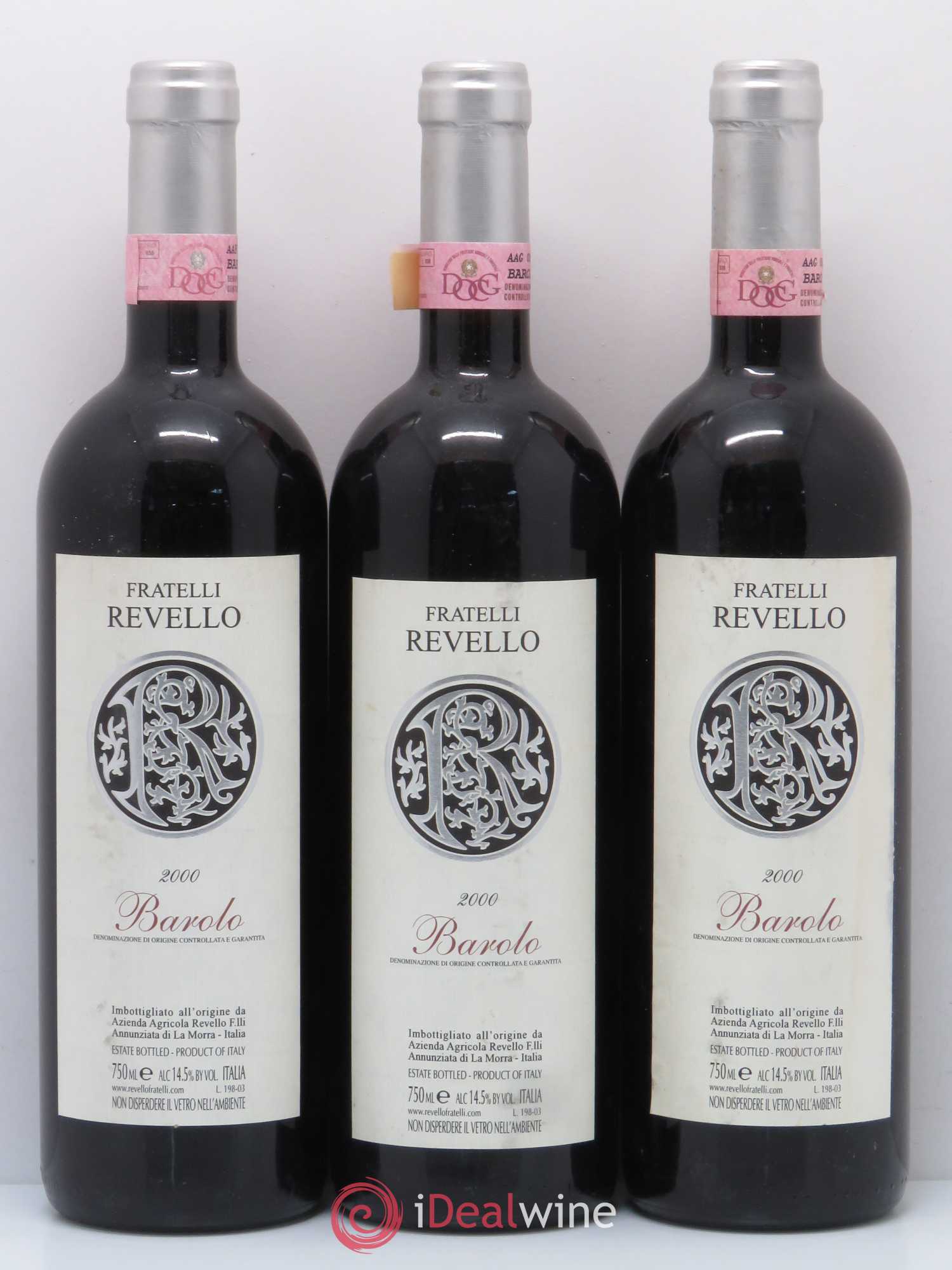 Barolo Fratelli Revello 2000 - Lot de 6 bouteilles - 2