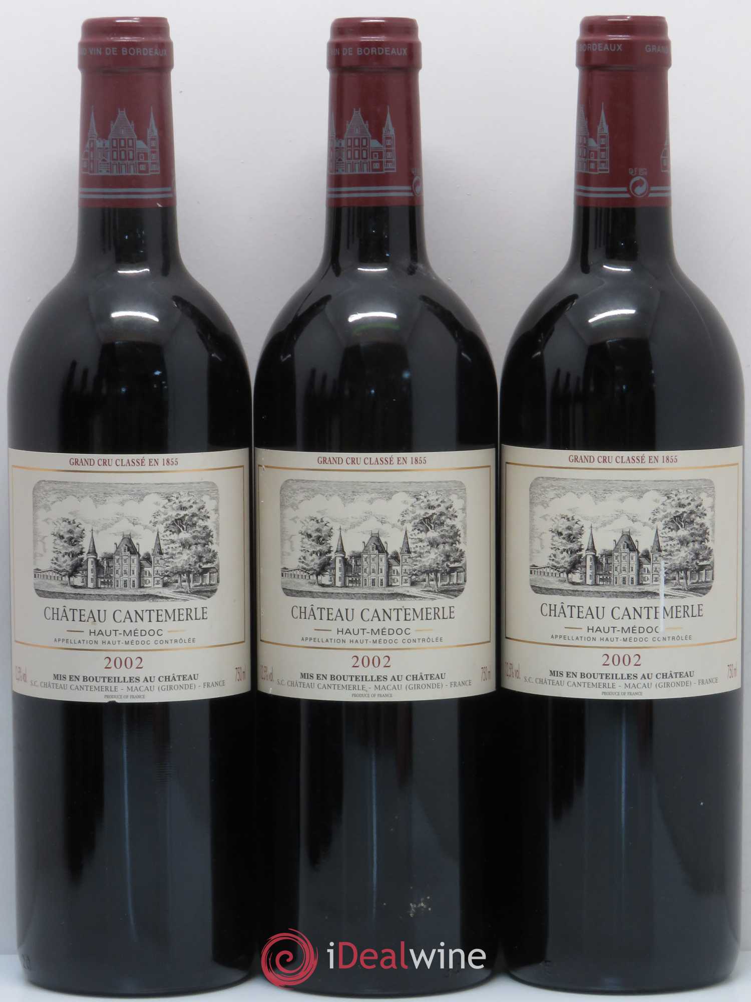 Château Cantemerle 5ème Grand Cru Classé 2002 - Lot de 6 bouteilles - 1
