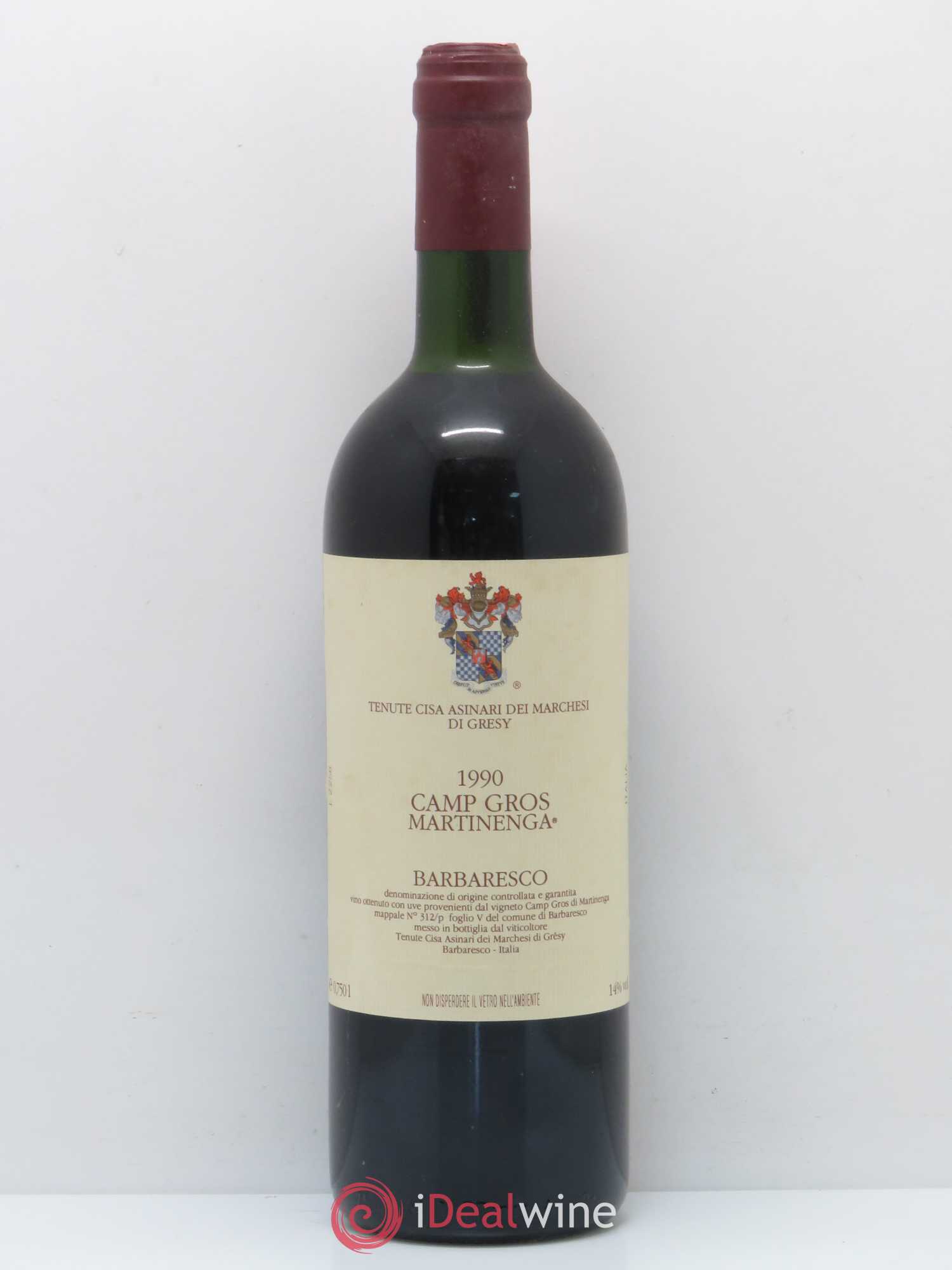 Barbaresco DOCG Camp Gros Martinenga Gresy 1990 - Posten von 1 Flasche - 0
