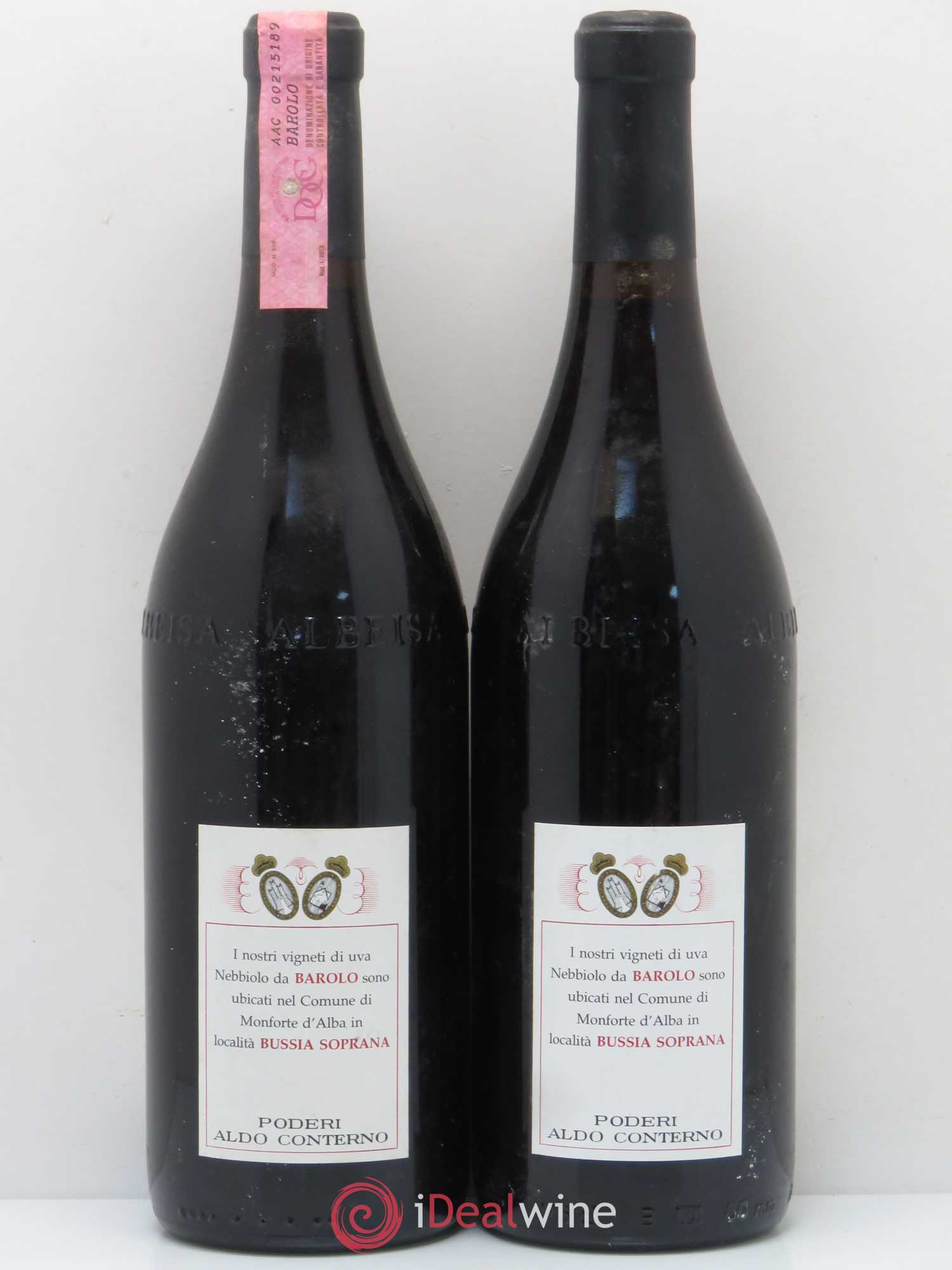 Barolo Bussia Aldo Conterno 1990 - Posten von 2 Flaschen - 1