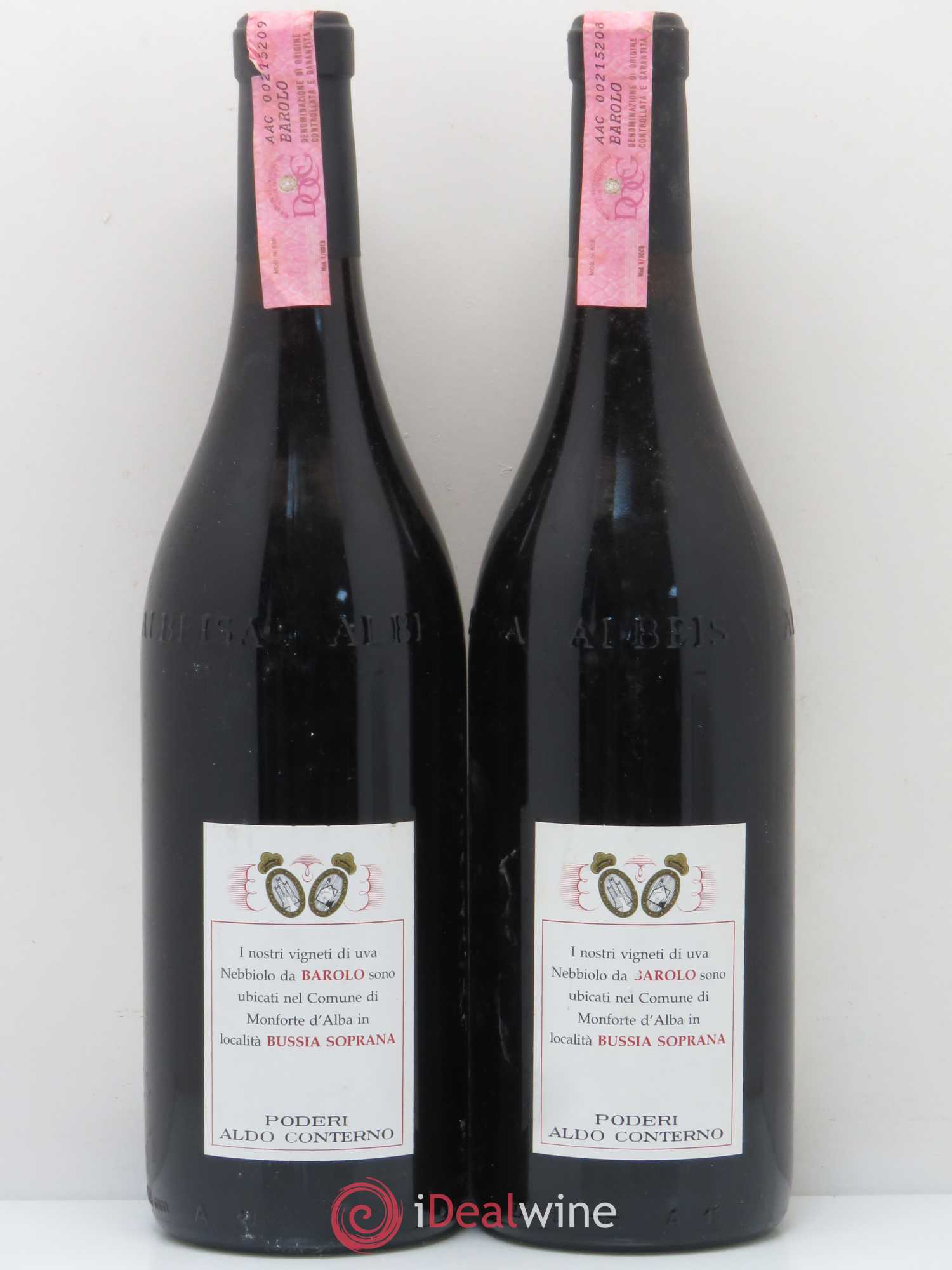 Barolo Bussia Aldo Conterno 1990 - Posten von 2 Flaschen - 1