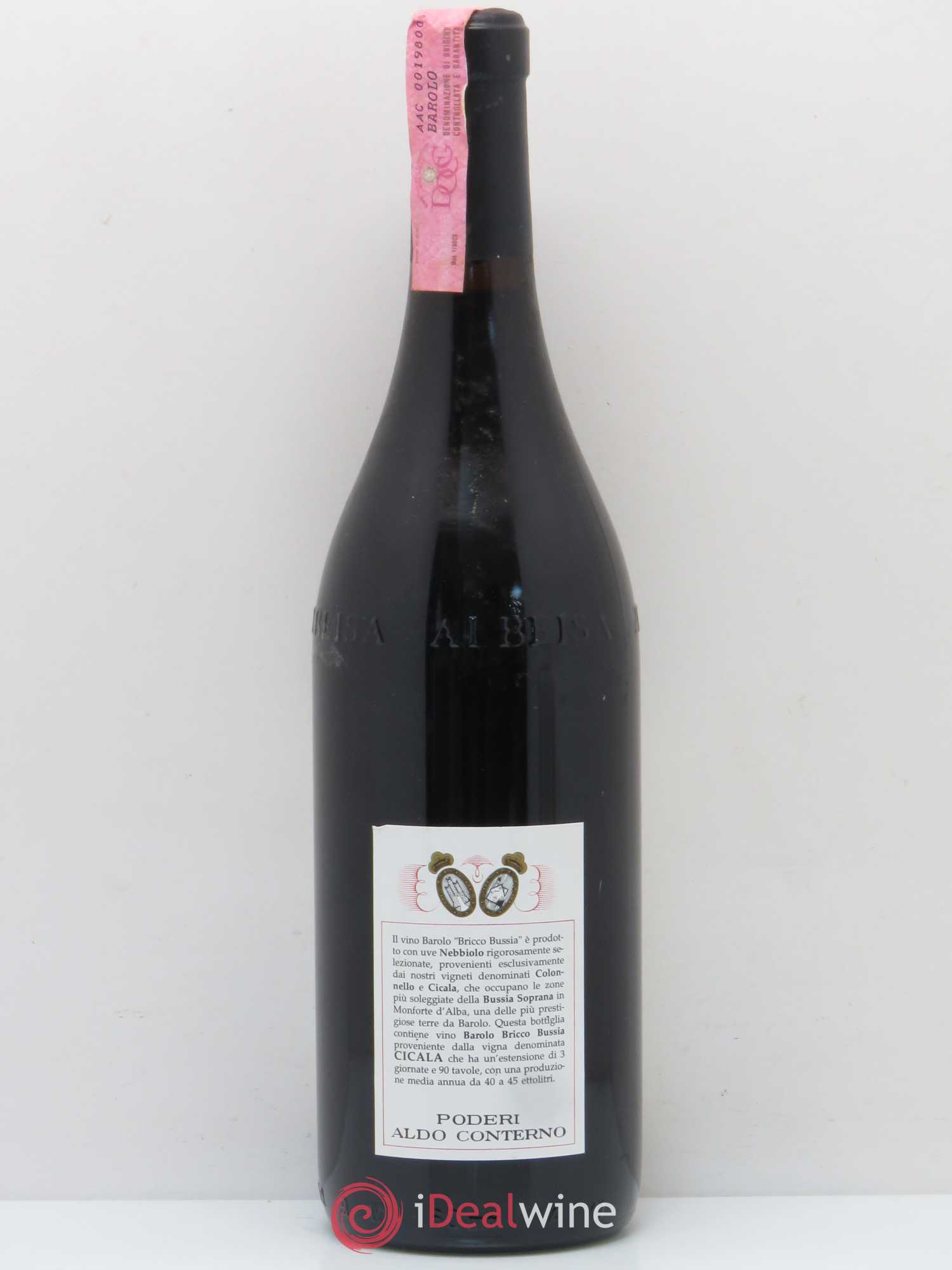 Barolo Vigna Cicala Brico Bussia Aldo Conterno 1990 - Lot de 1 bouteille - 1