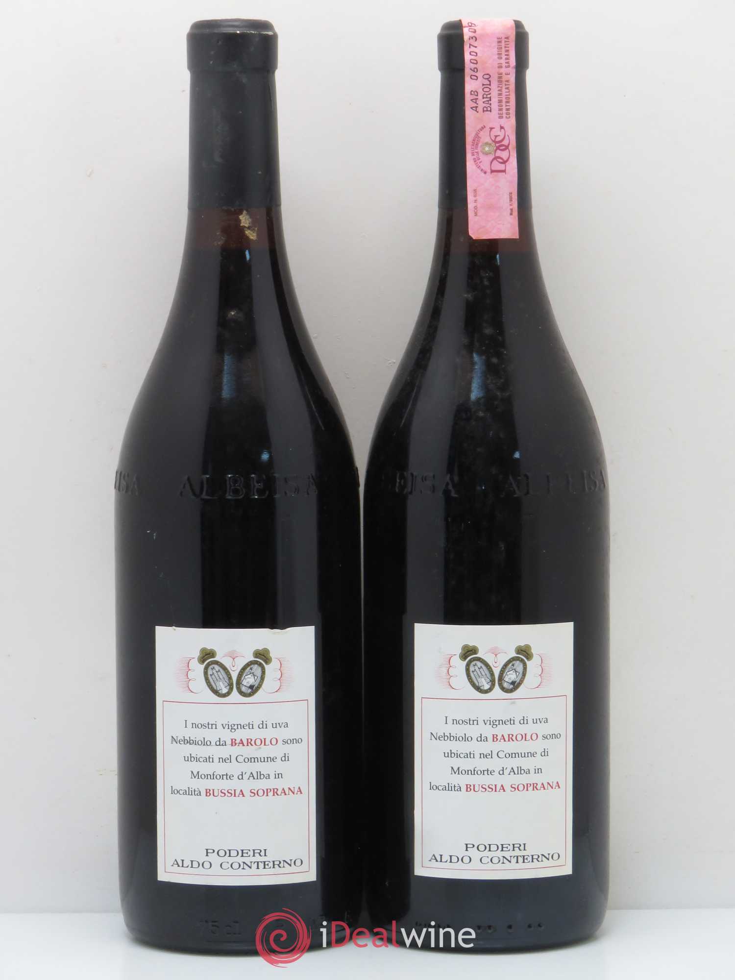 Barolo Bussia Aldo Conterno 1989 - Lot de 2 bouteilles - 1