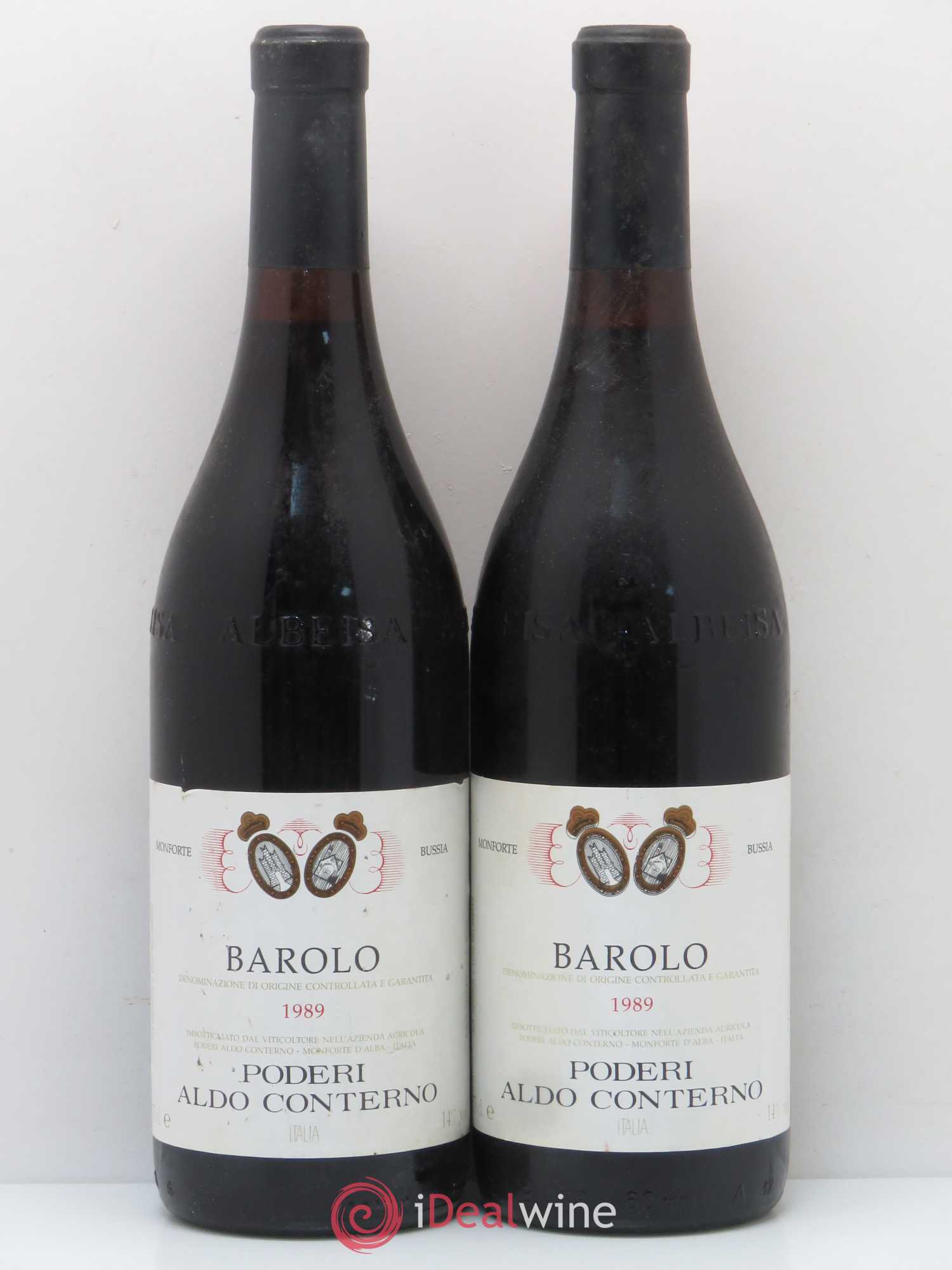 Barolo Bussia Aldo Conterno 1989 - Lot de 2 bouteilles - 0